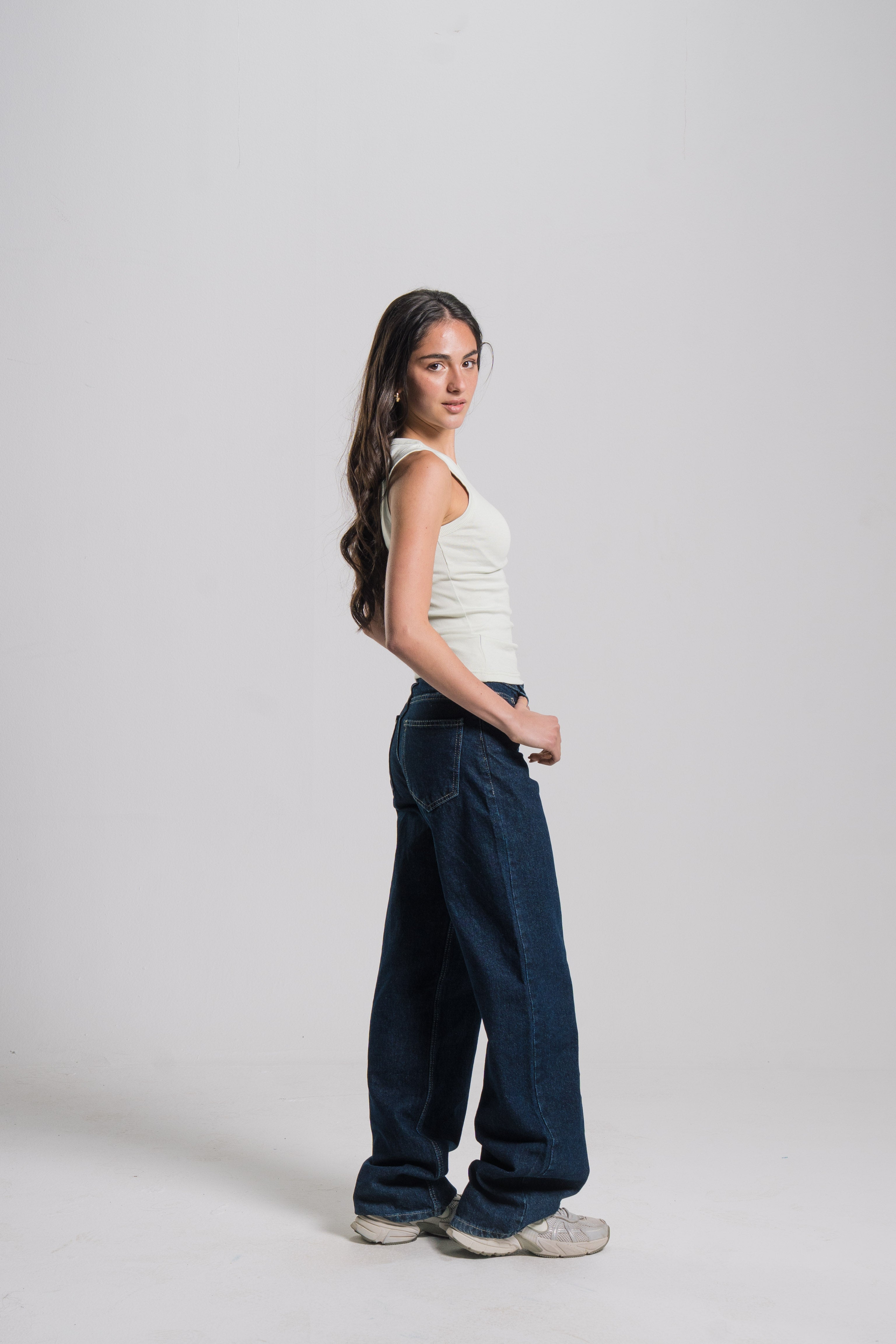 Crewneck Ribbed Tank Top