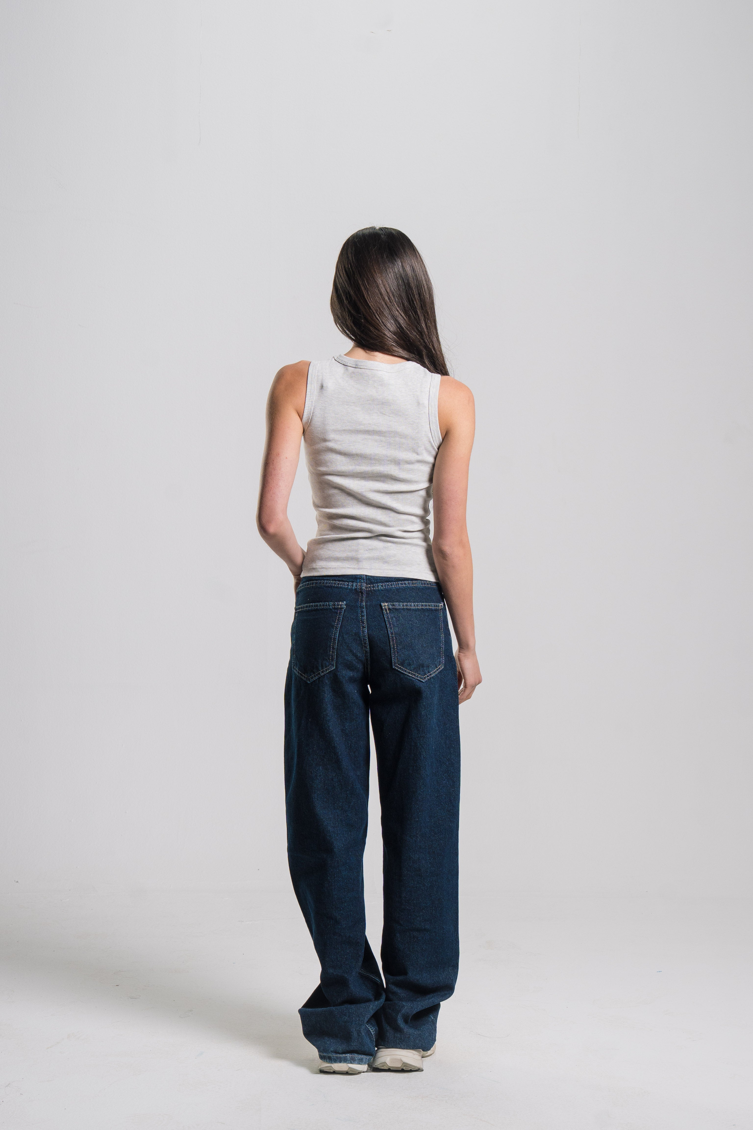 Crewneck Ribbed Tank Top