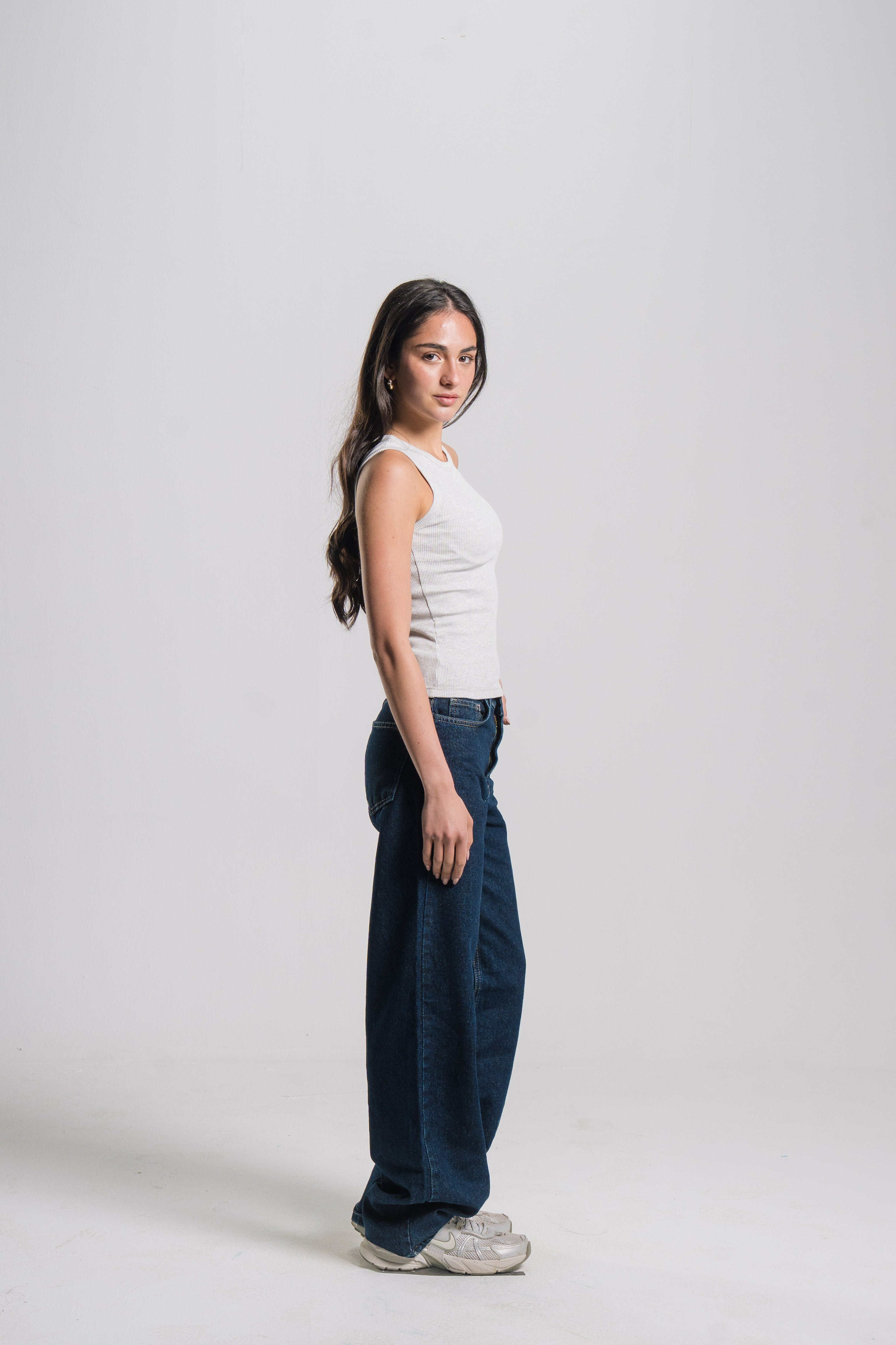 Crewneck Ribbed Tank Top