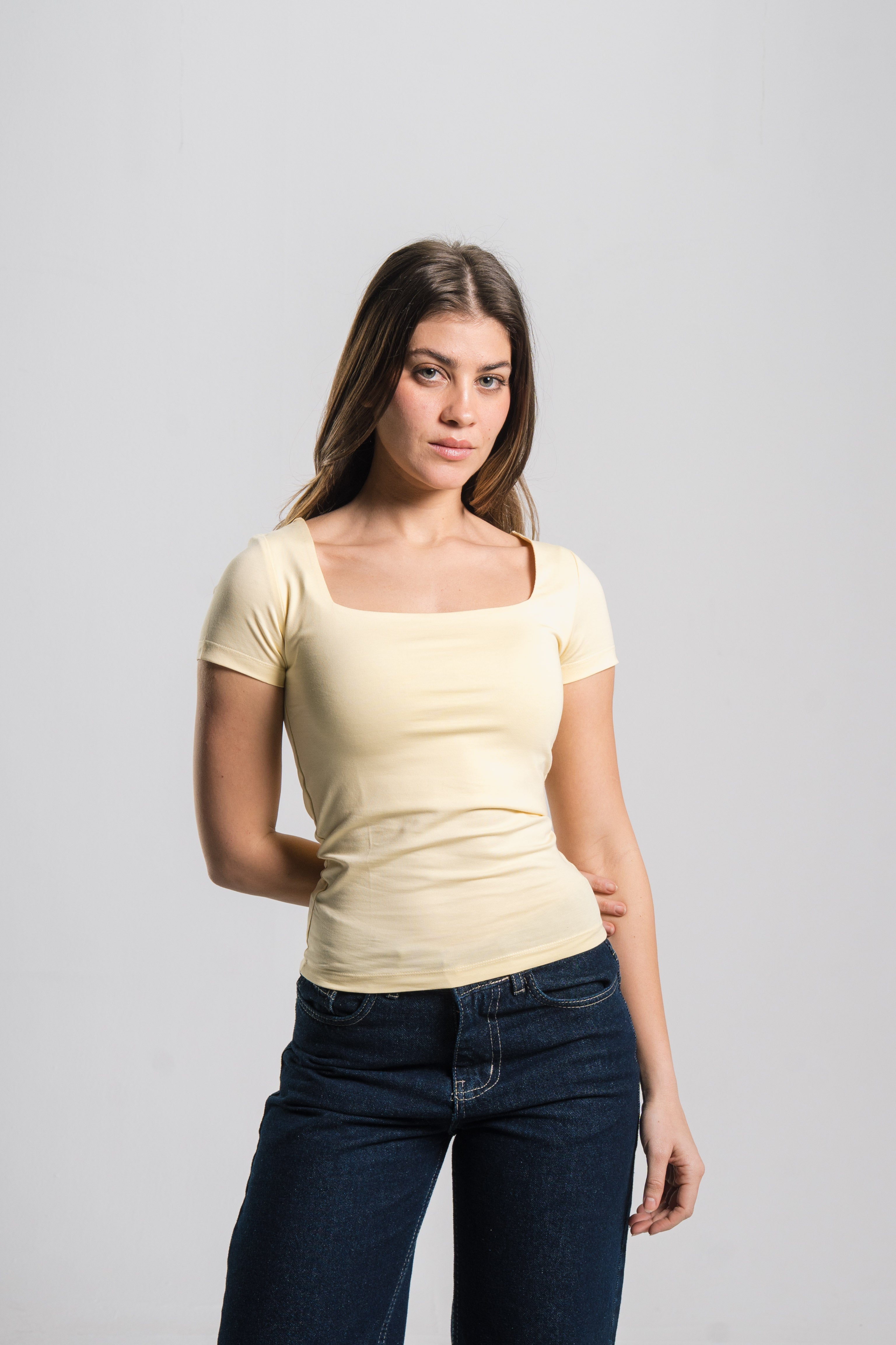 Square Neck Contour Top
