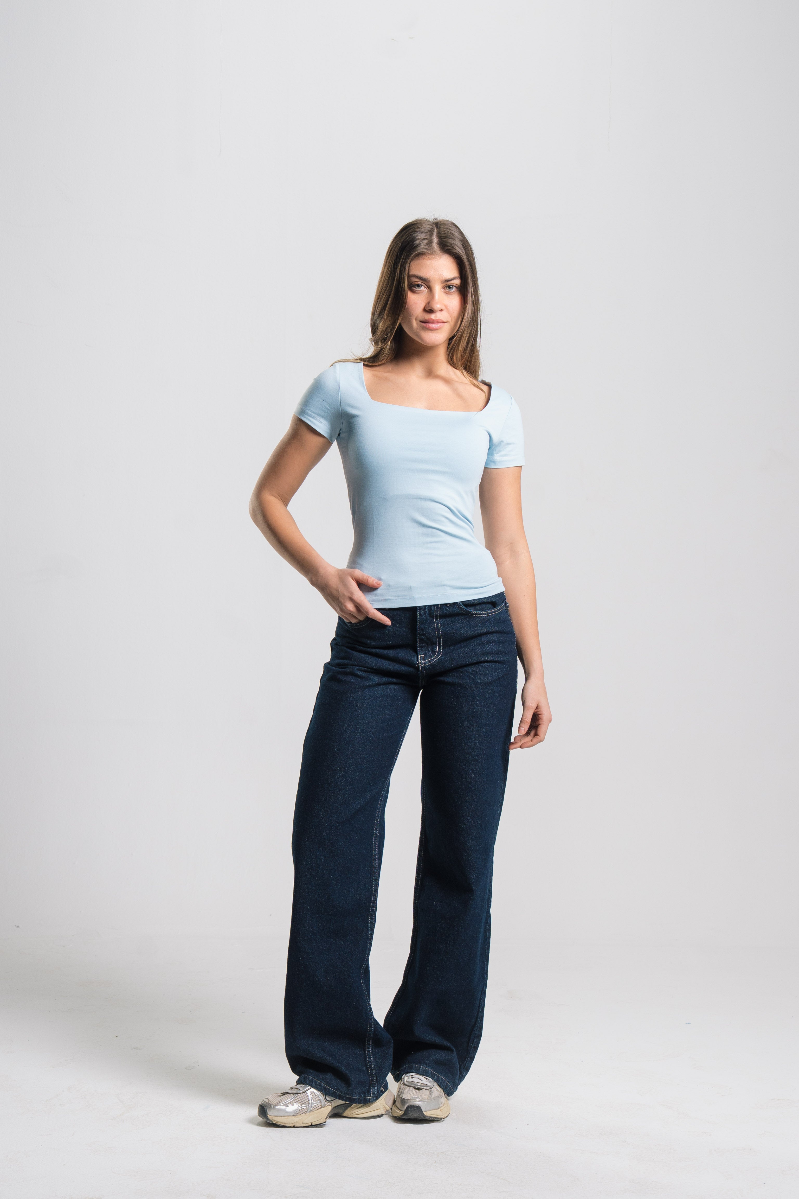 Square Neck Contour Top