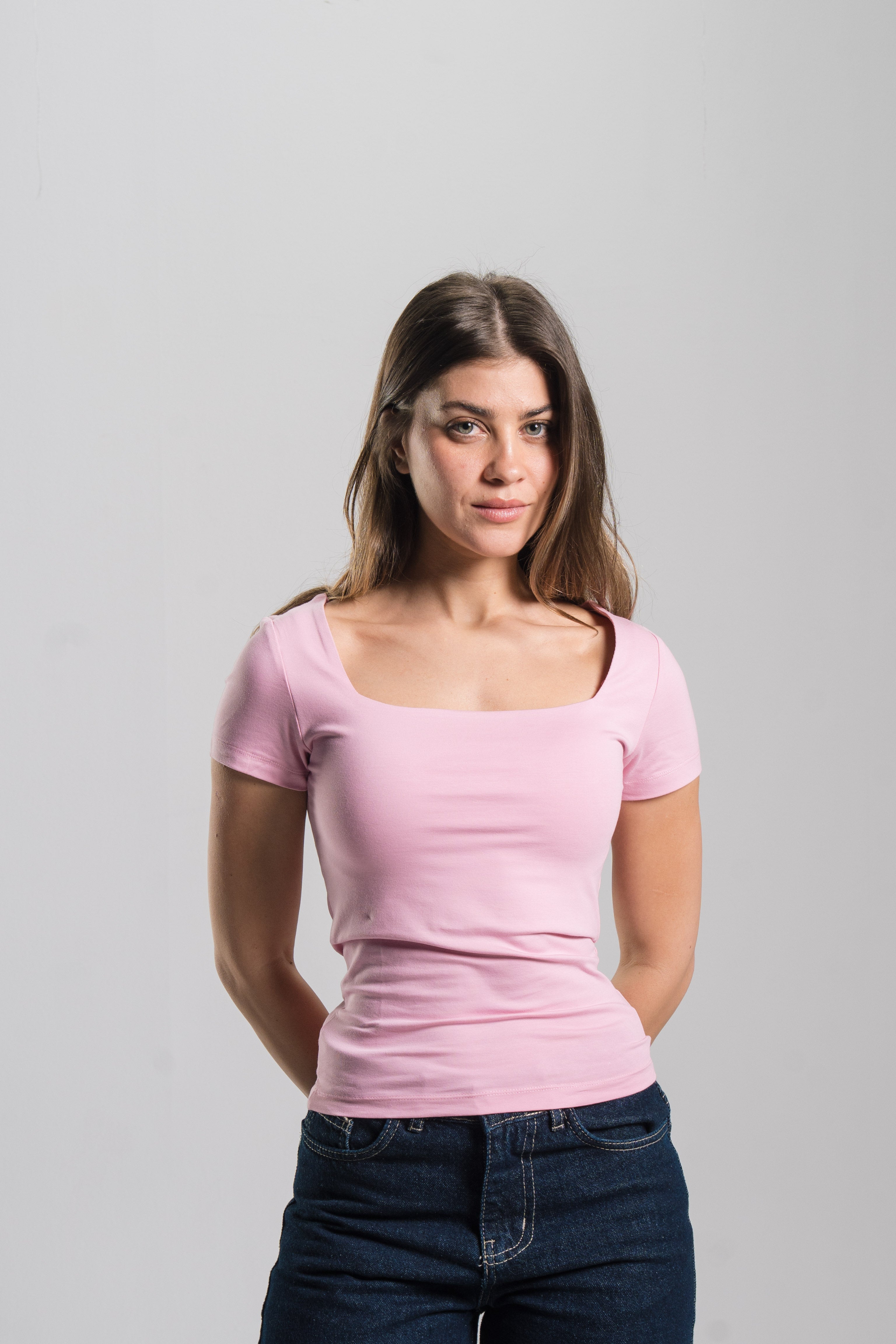 Square Neck Contour Top