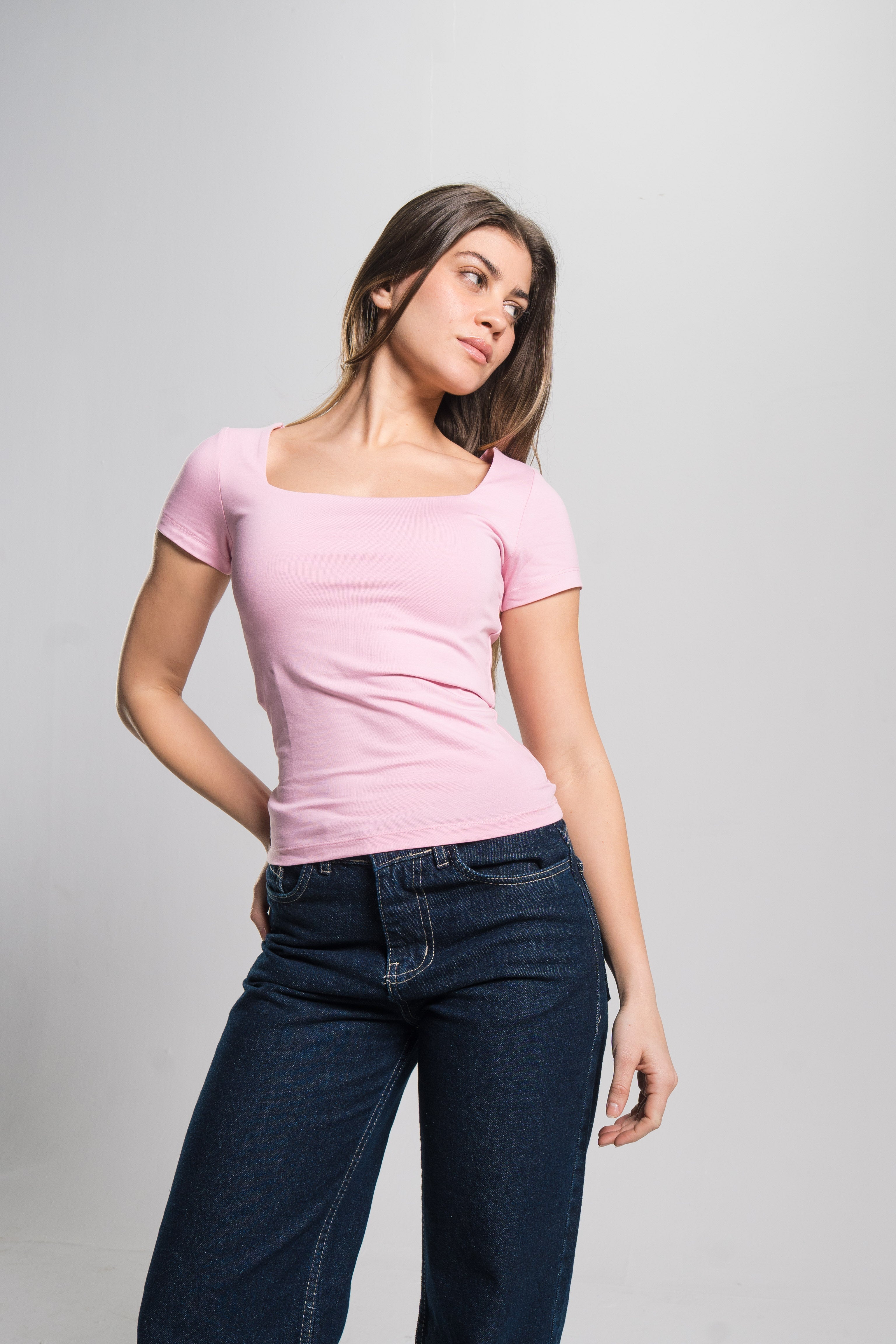 Square Neck Contour Top