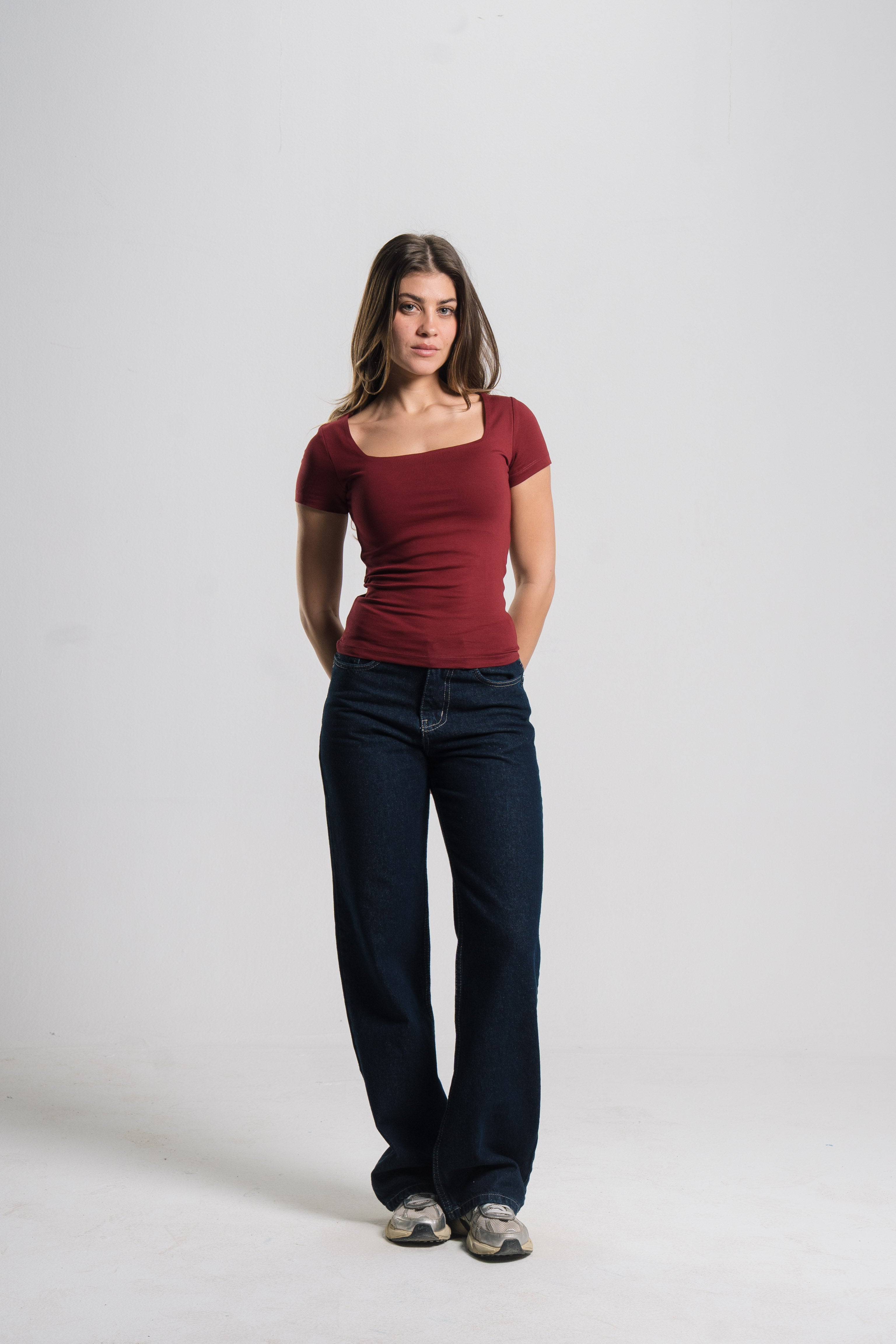 Square Neck Contour Top