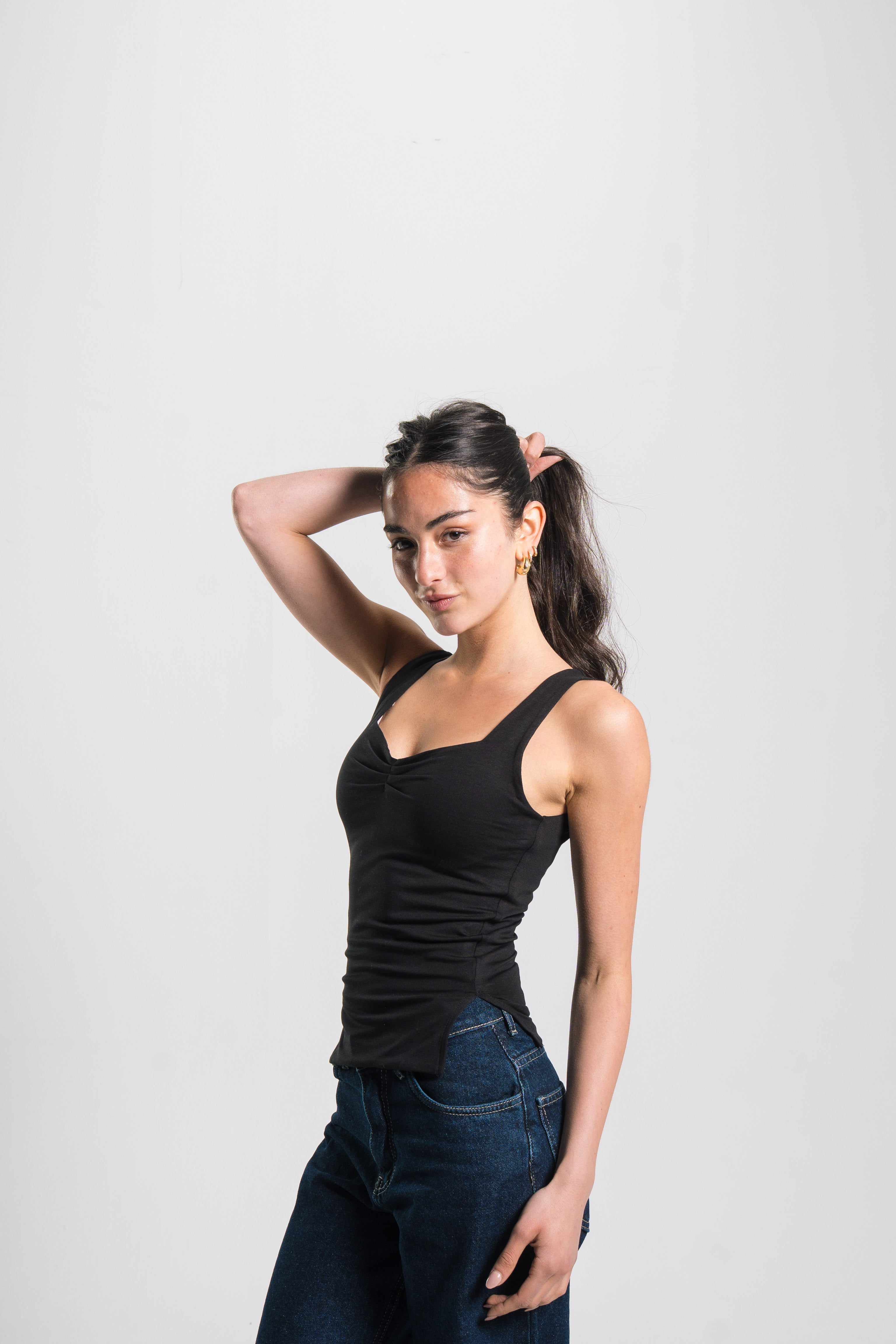 Heart Neckline Tank Top