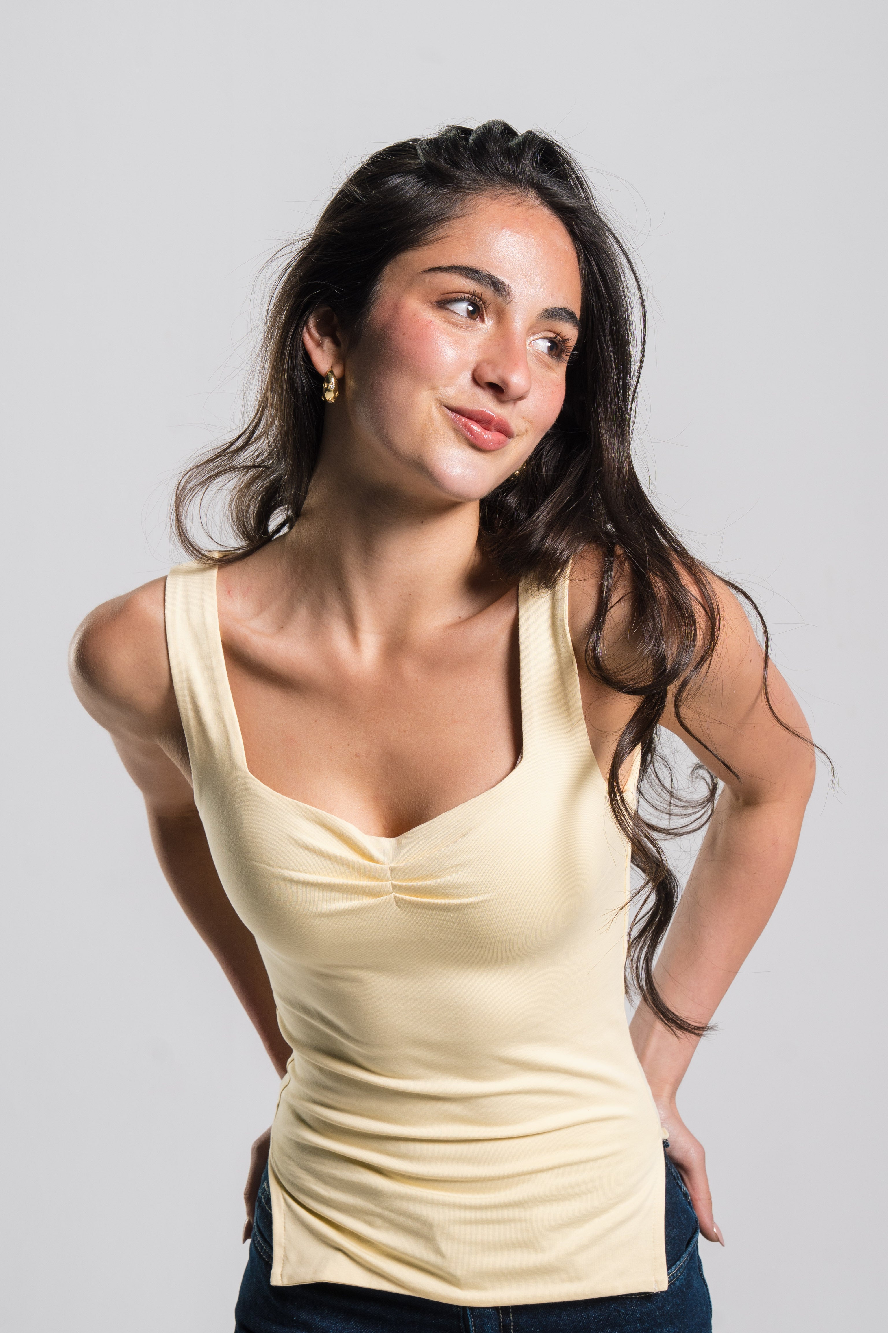 Heart Neckline Tank Top