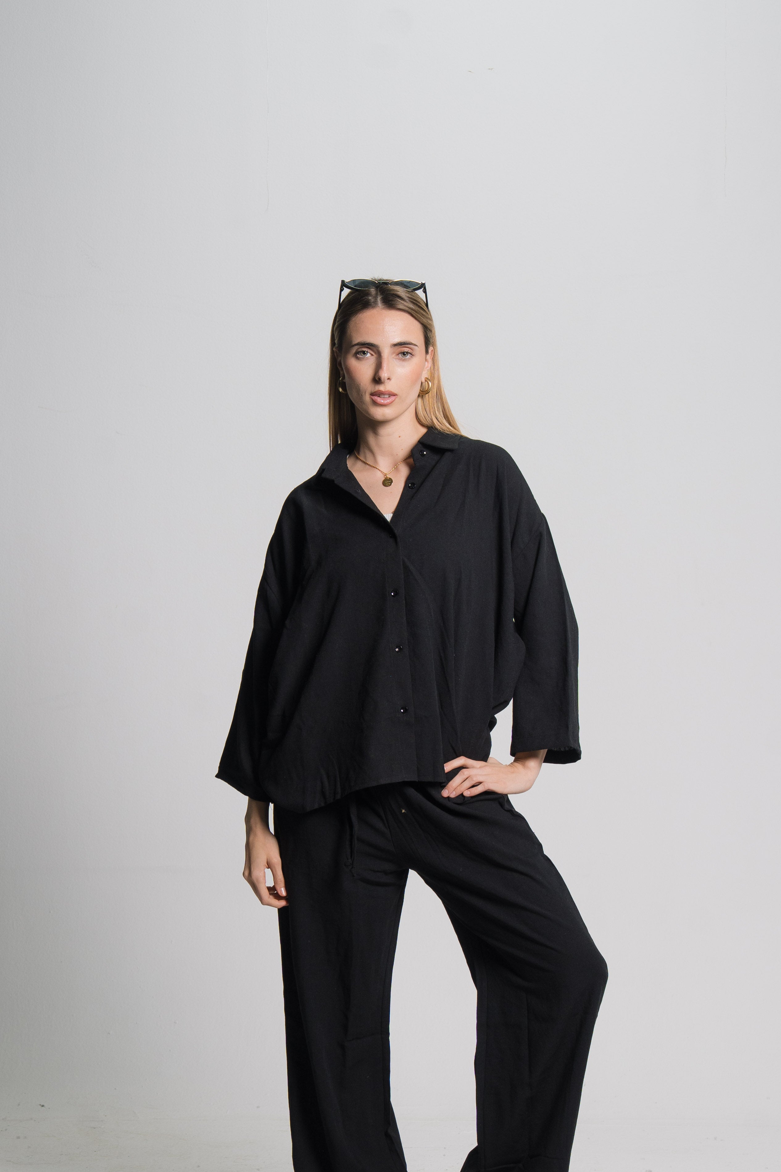 Linen Drawstring Pants