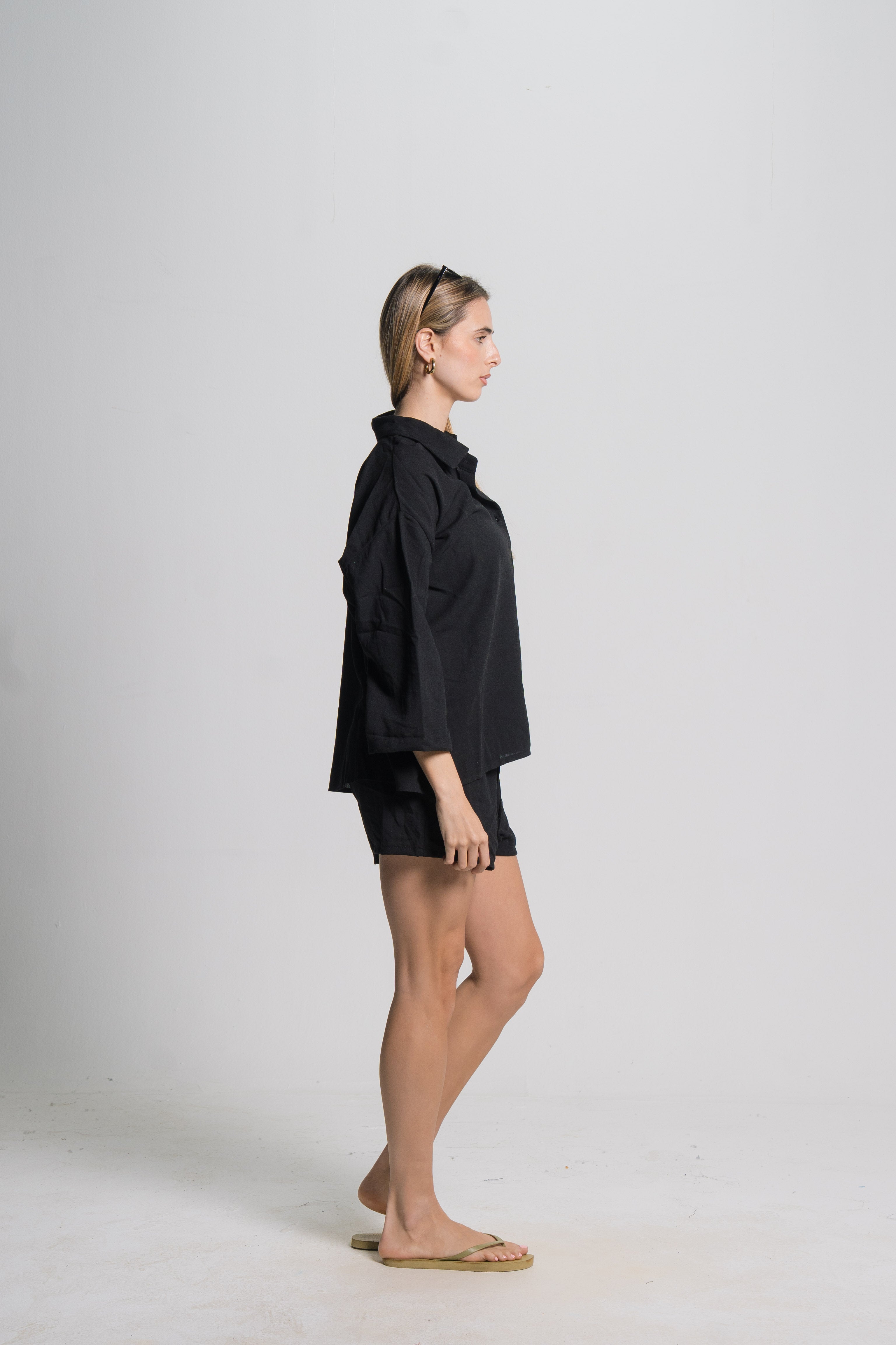 Linen Drawstring Shorts