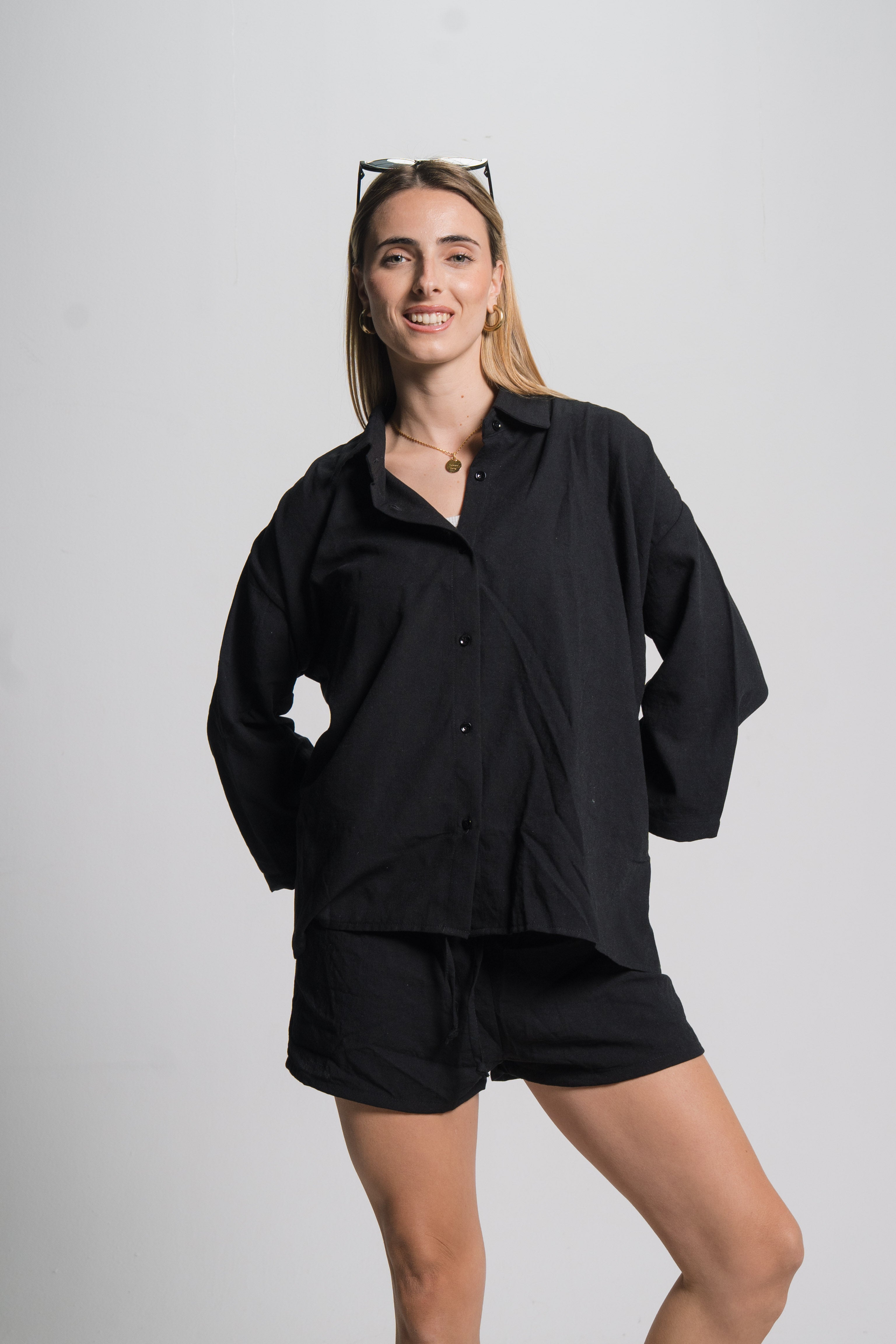 Linen Drawstring Shorts