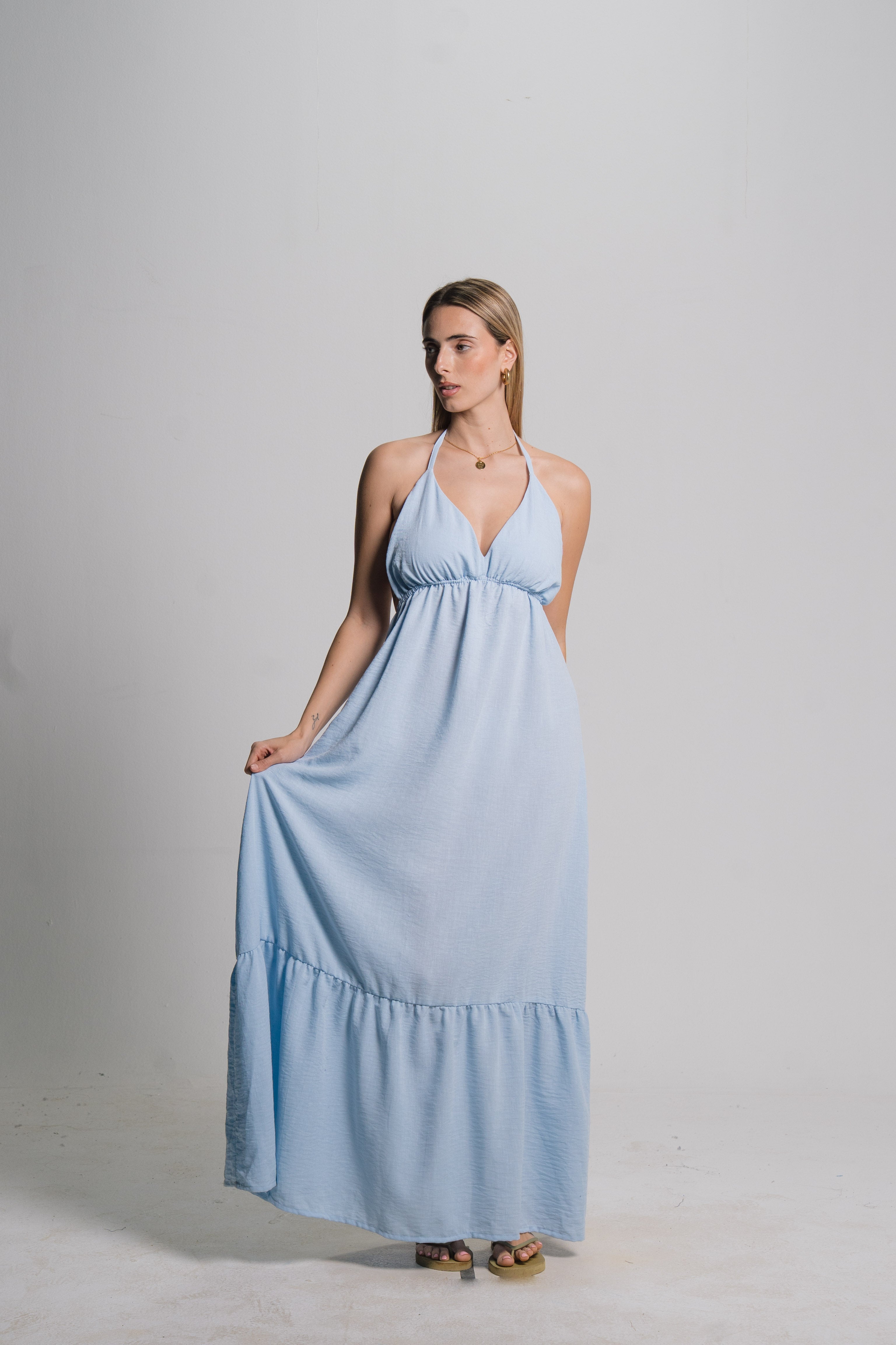 Linen Maxi Dress