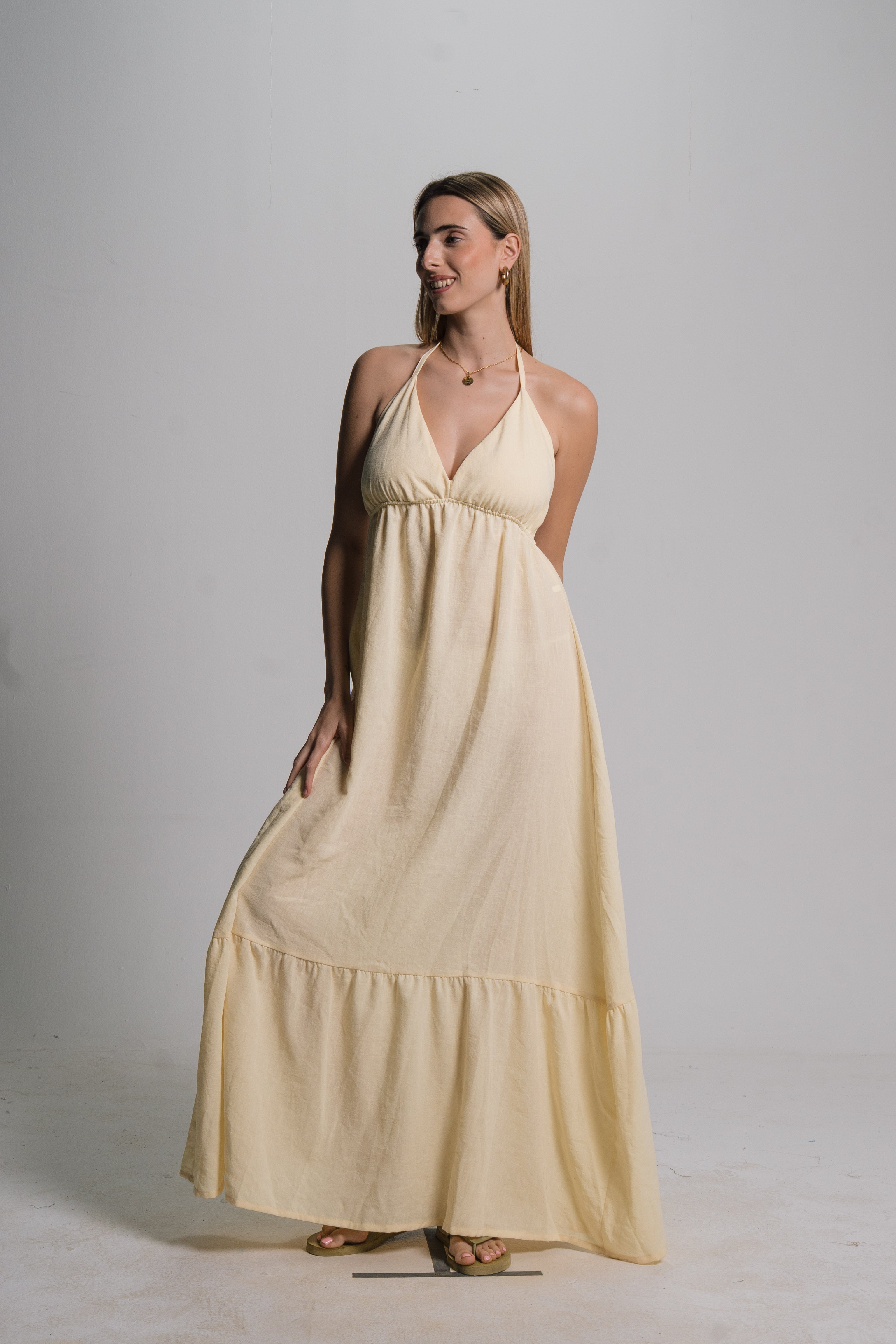 Linen Maxi Dress