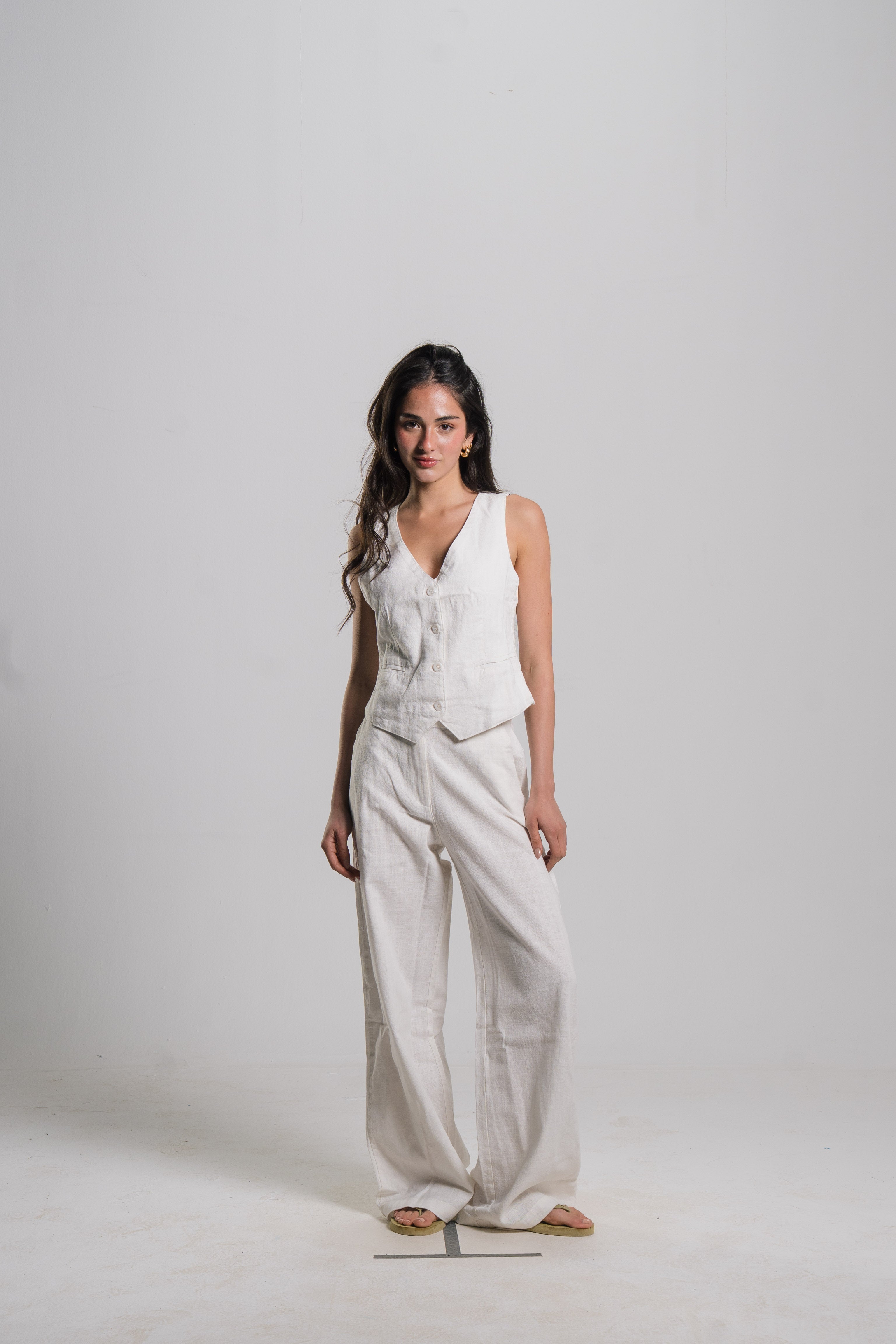 Linen Tailored Vest