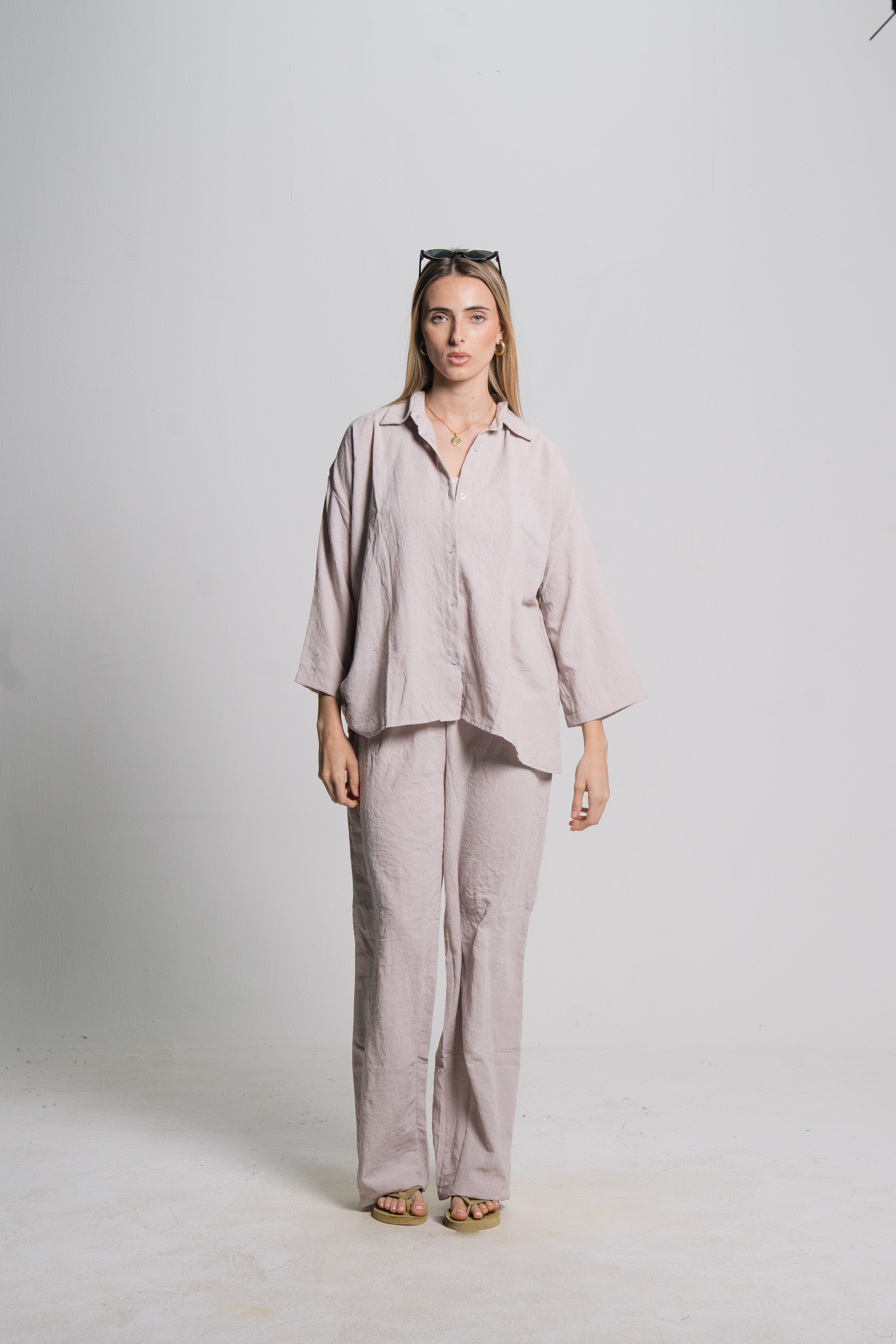 Linen Drawstring Pants