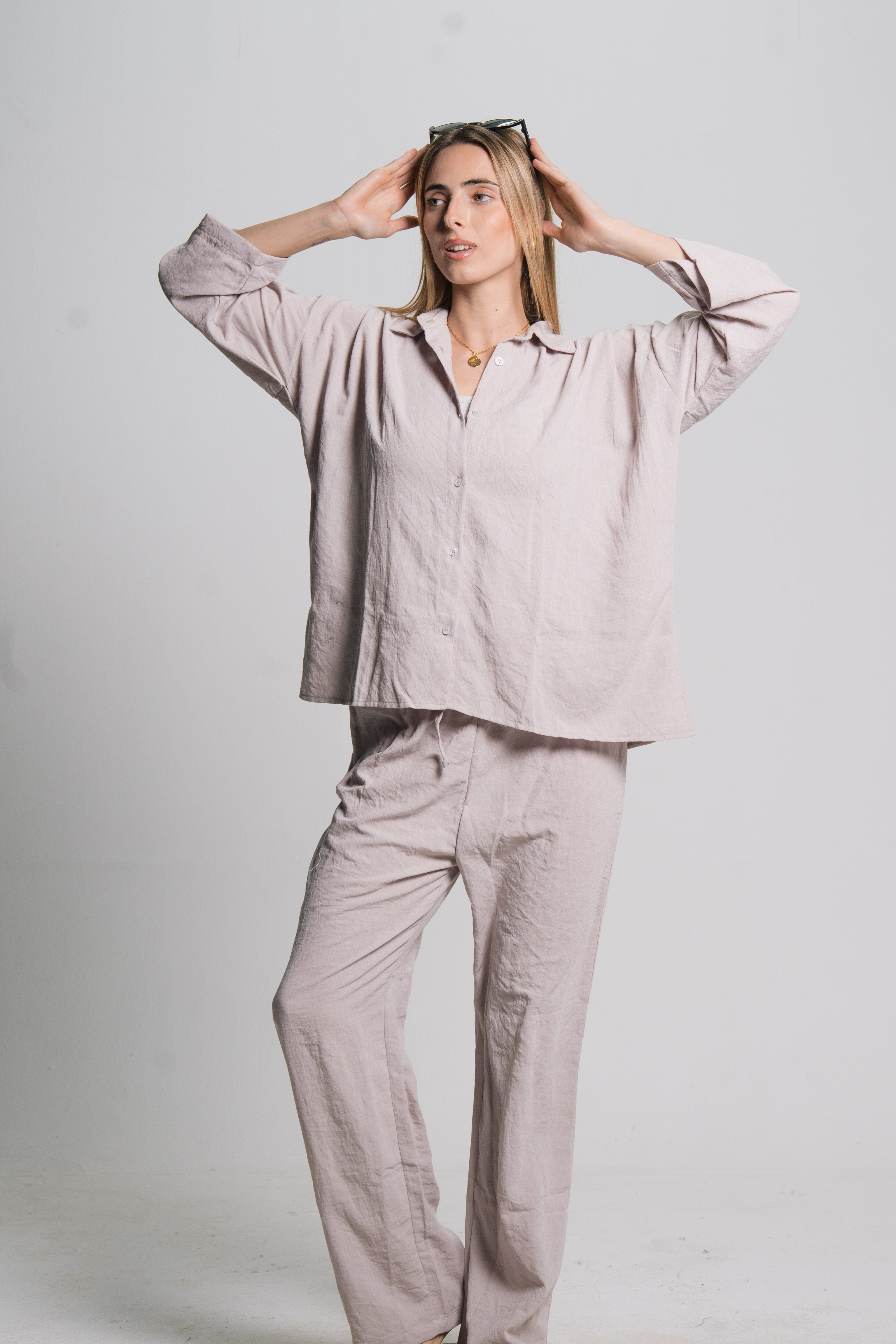 Linen Drawstring Pants