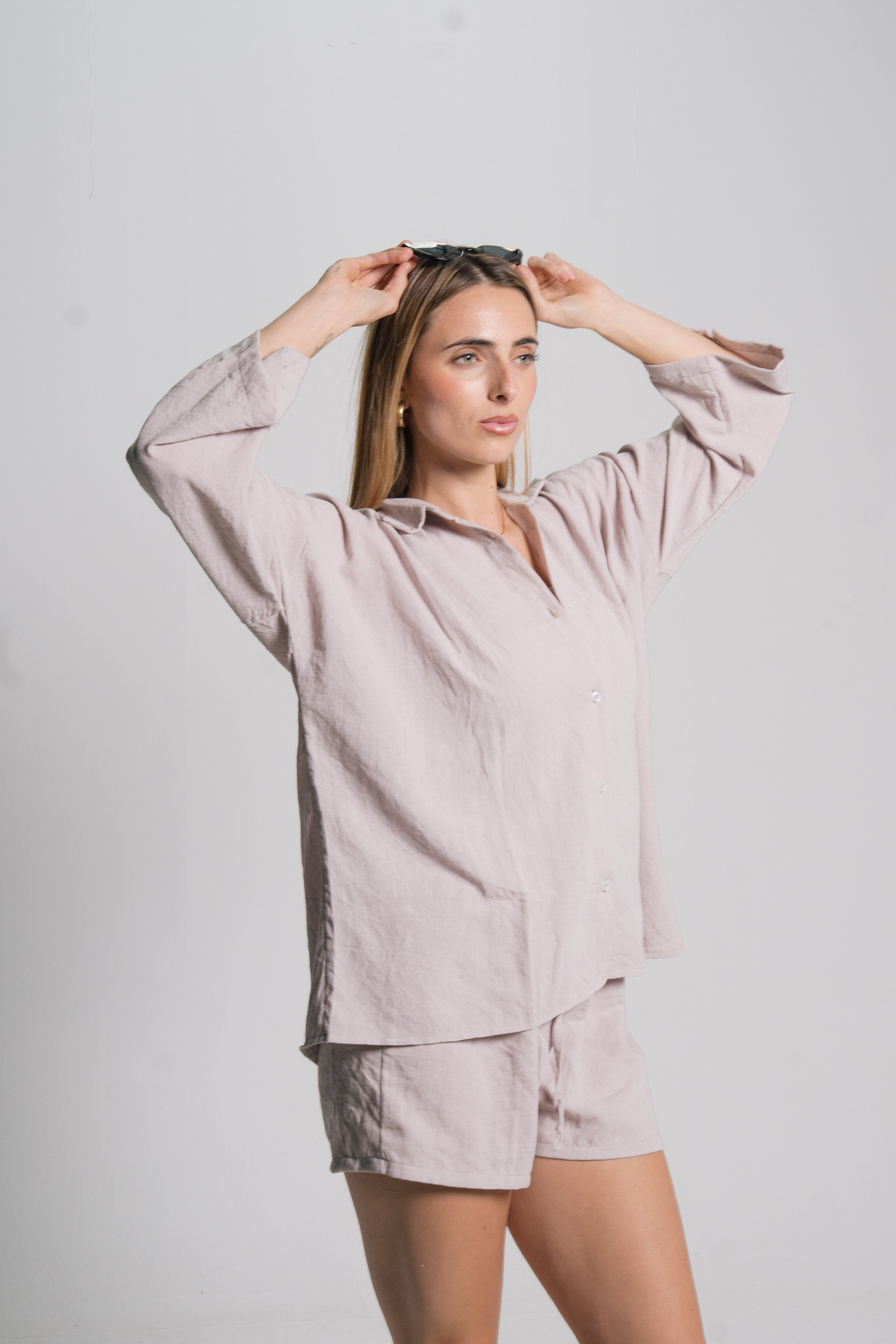 Linen Drawstring Shorts