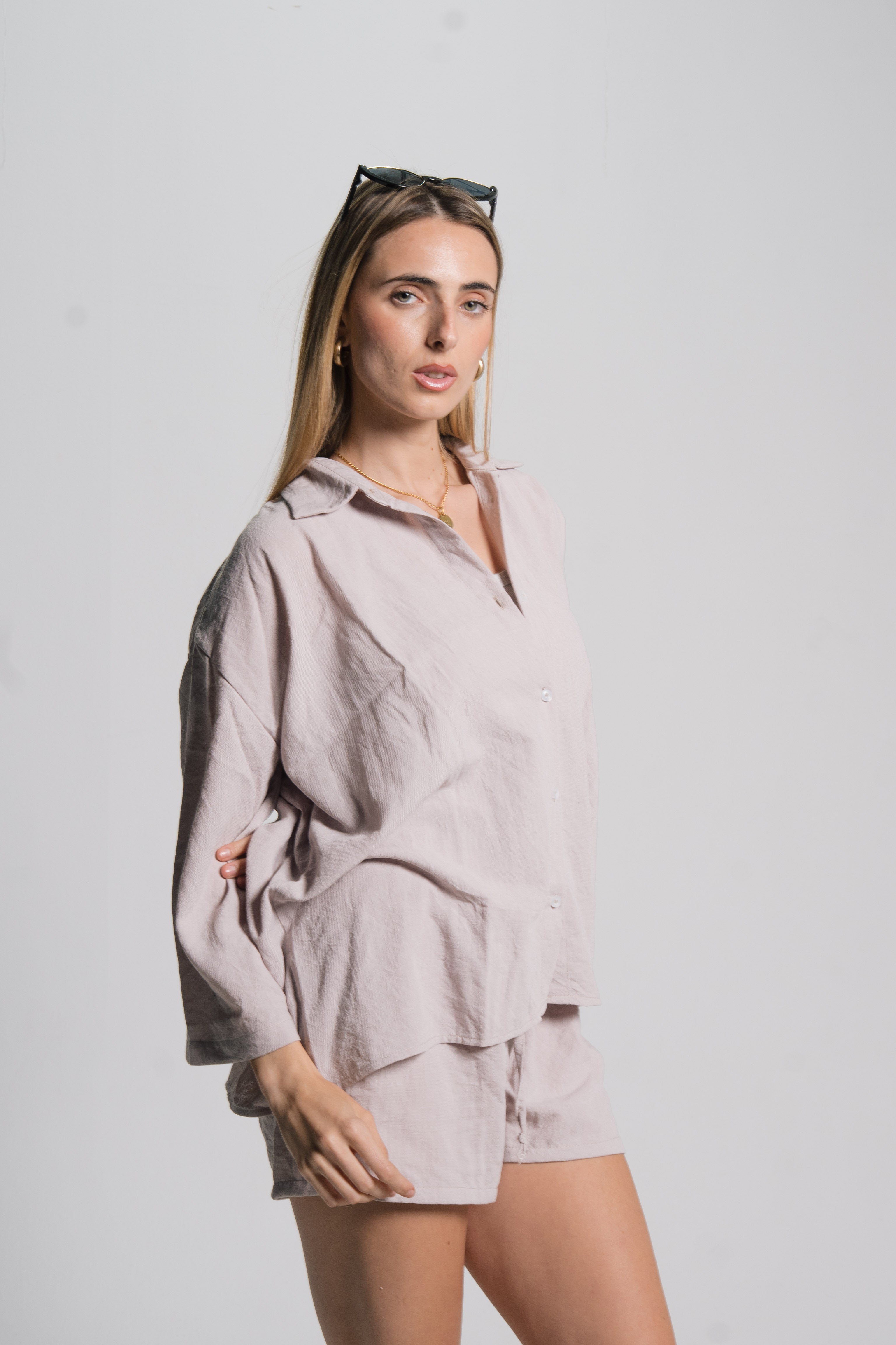 Linen Drawstring Shorts