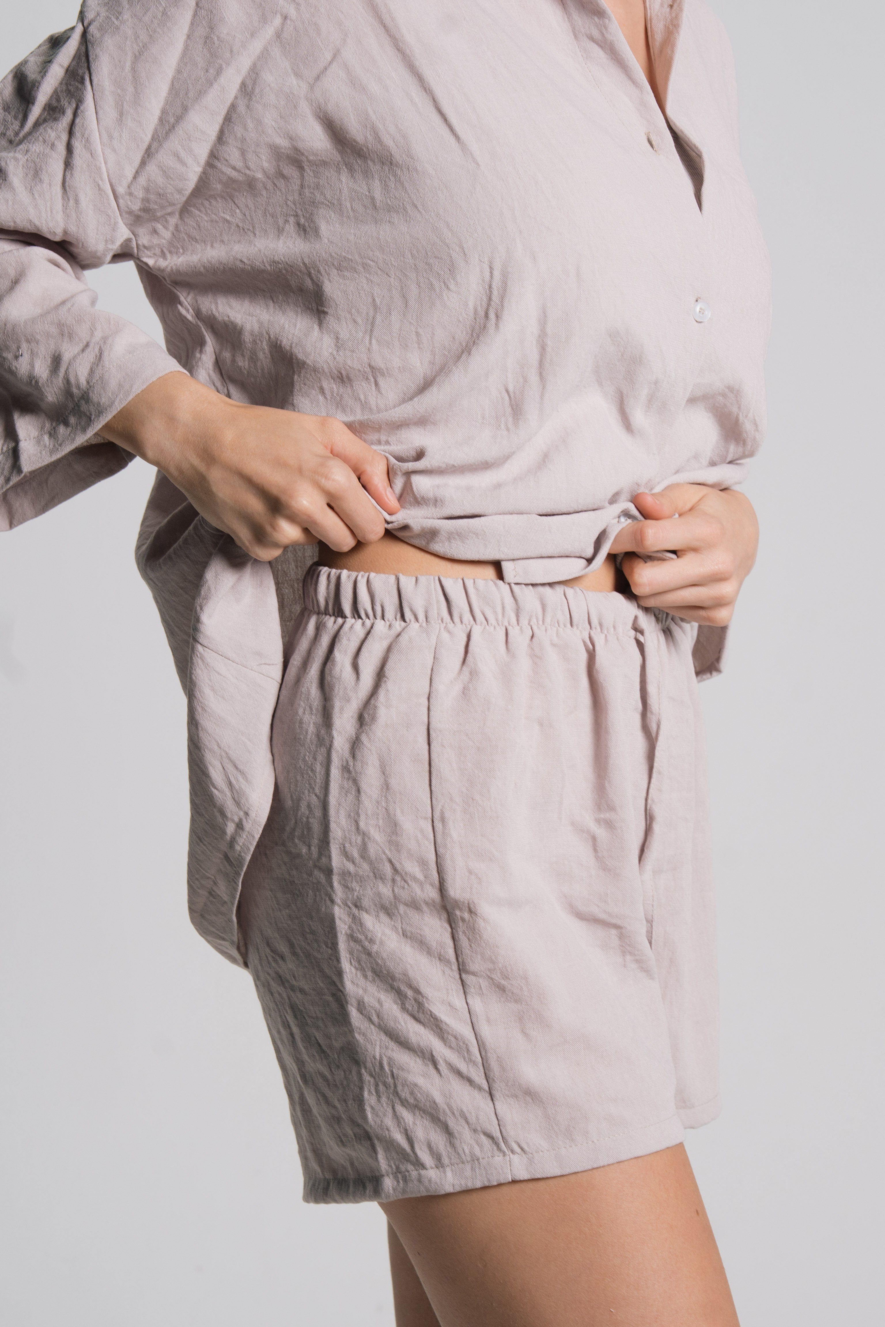 Linen Drawstring Shorts