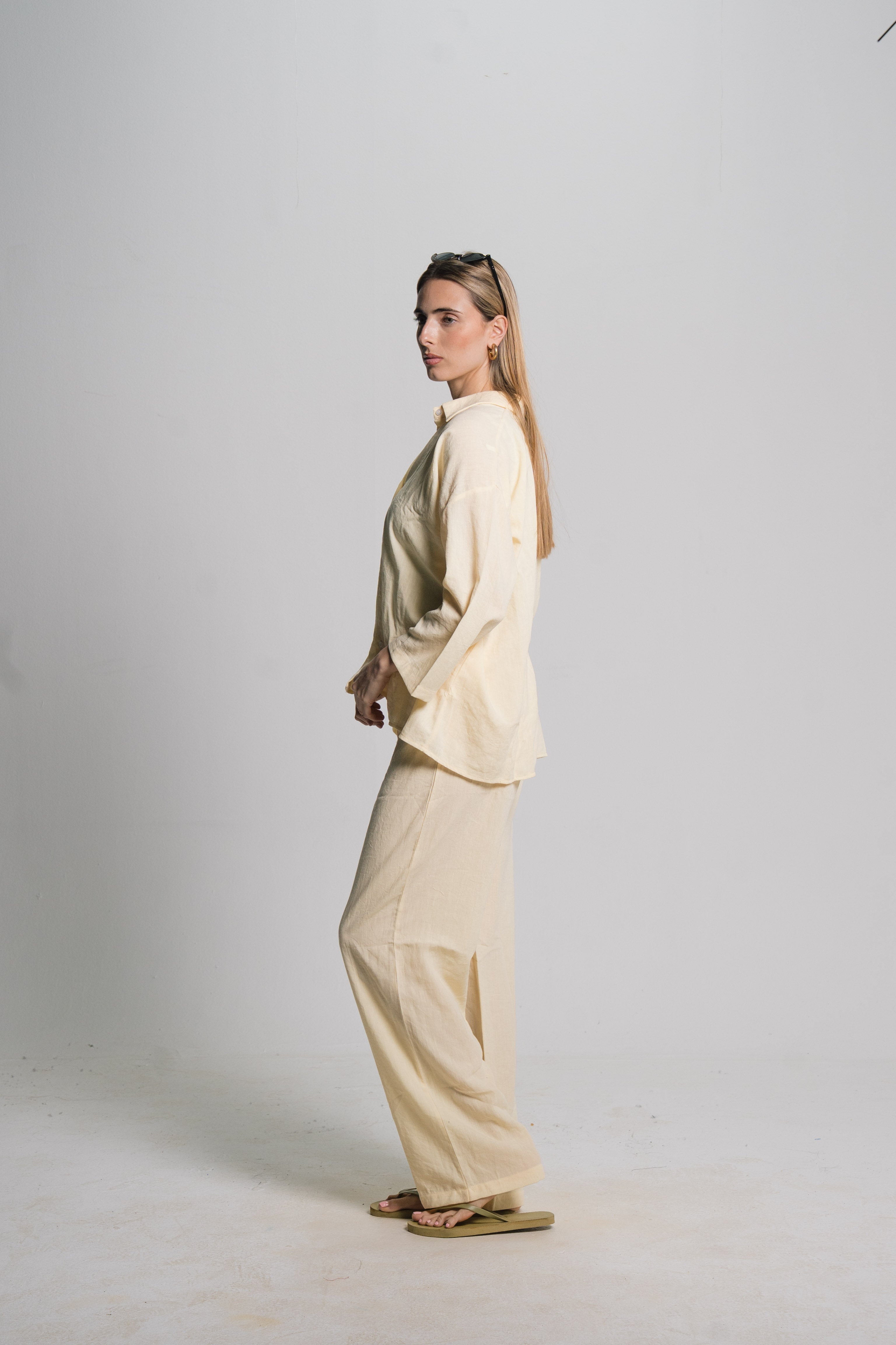 Linen Drawstring Pants