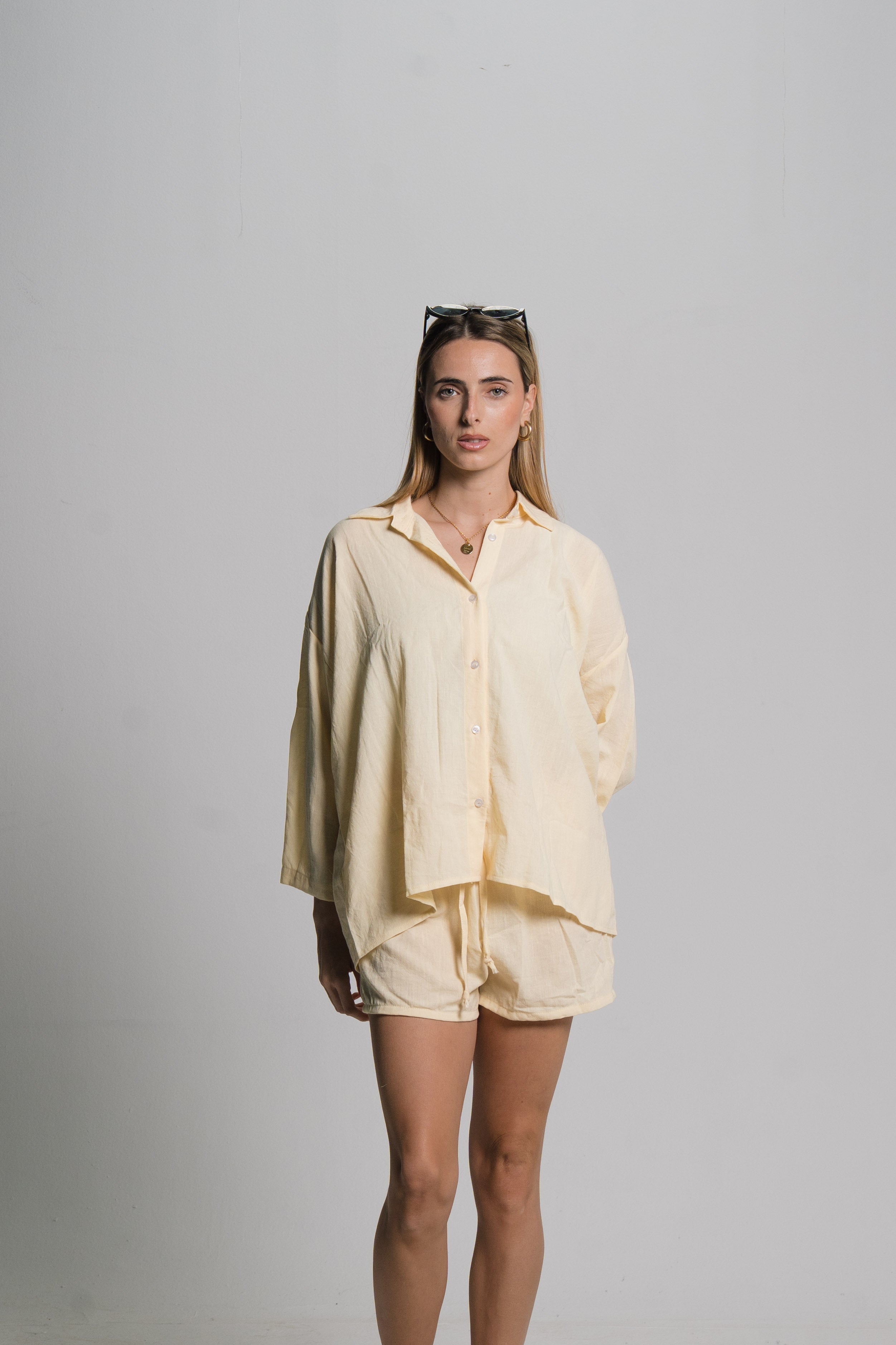 Linen Drawstring Shorts