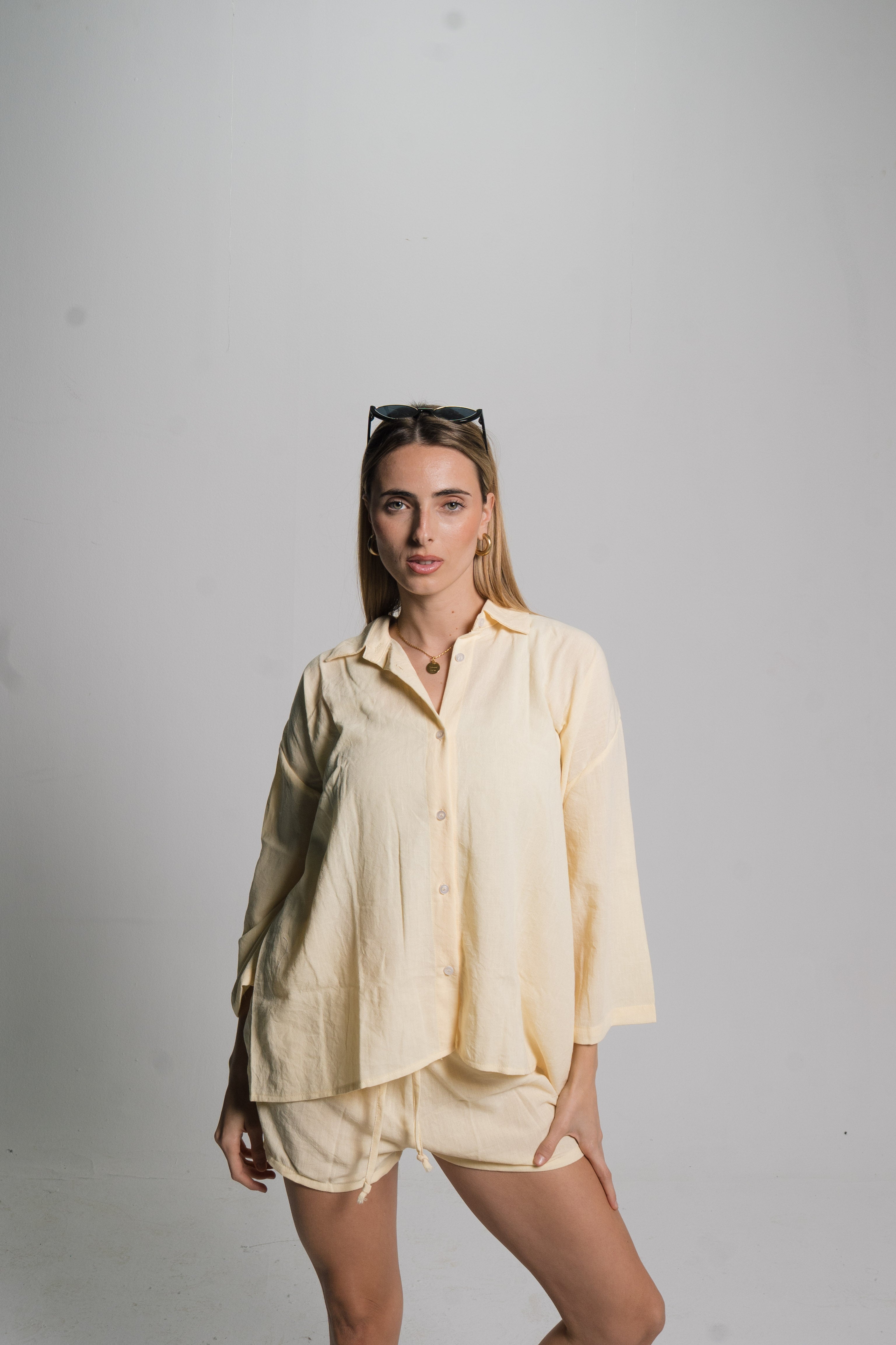 Linen Drawstring Shorts