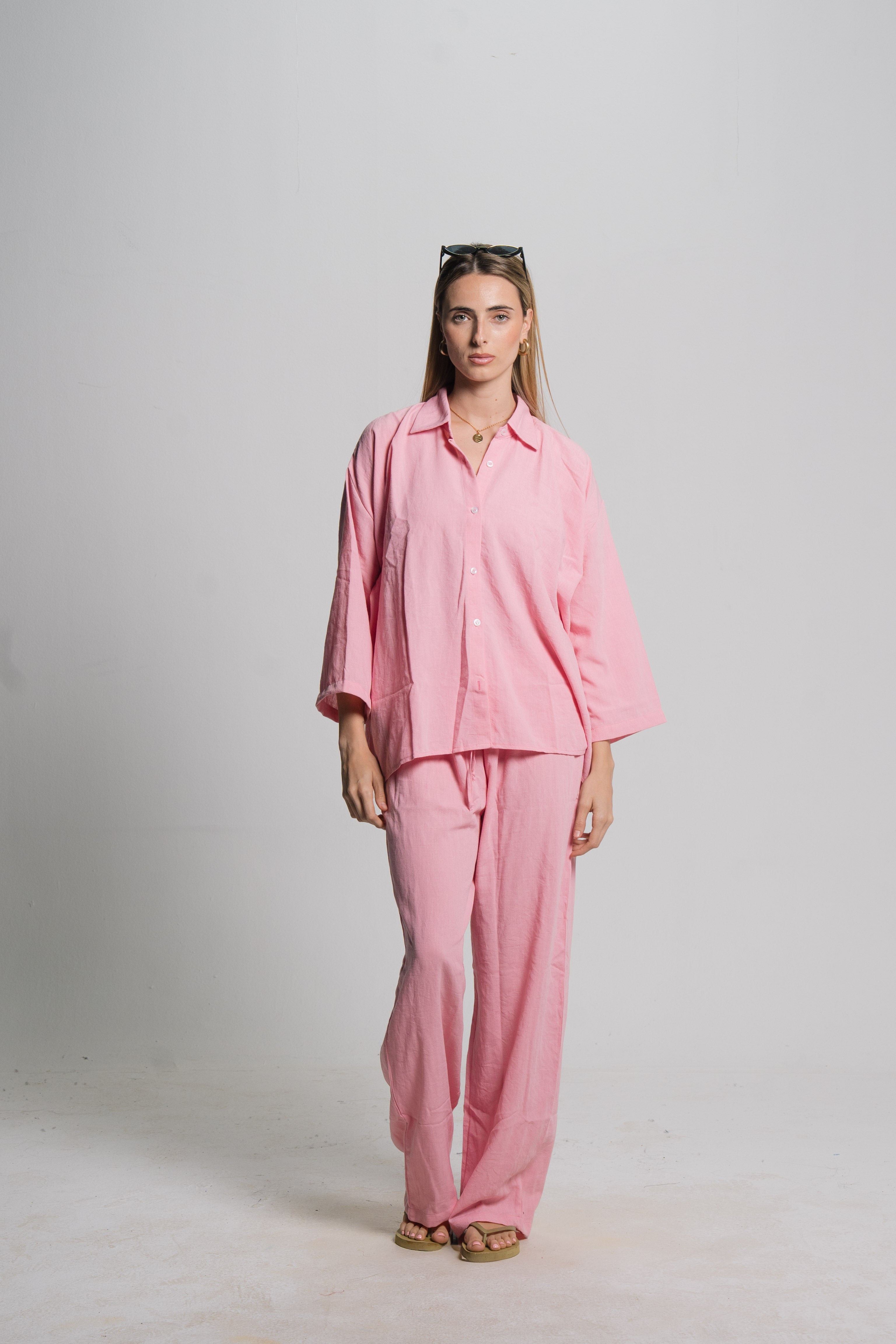 Linen Drawstring Pants