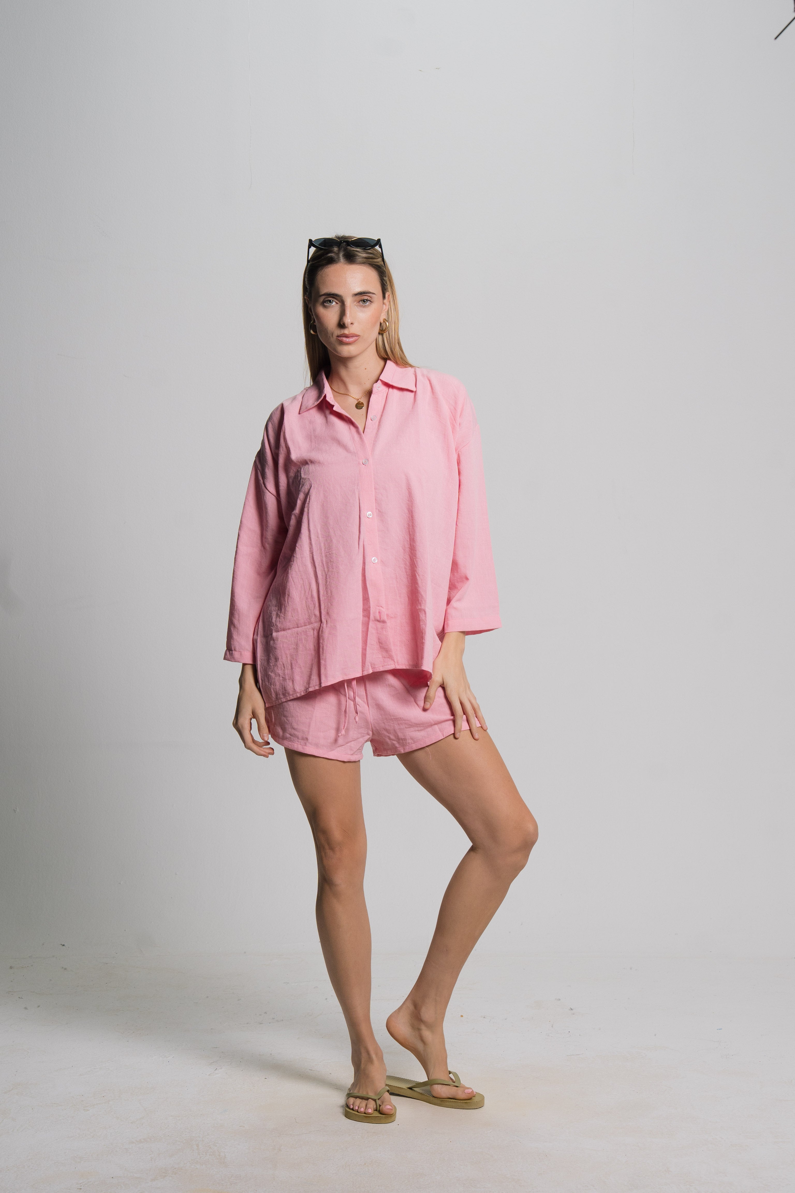 Linen Drawstring Shorts