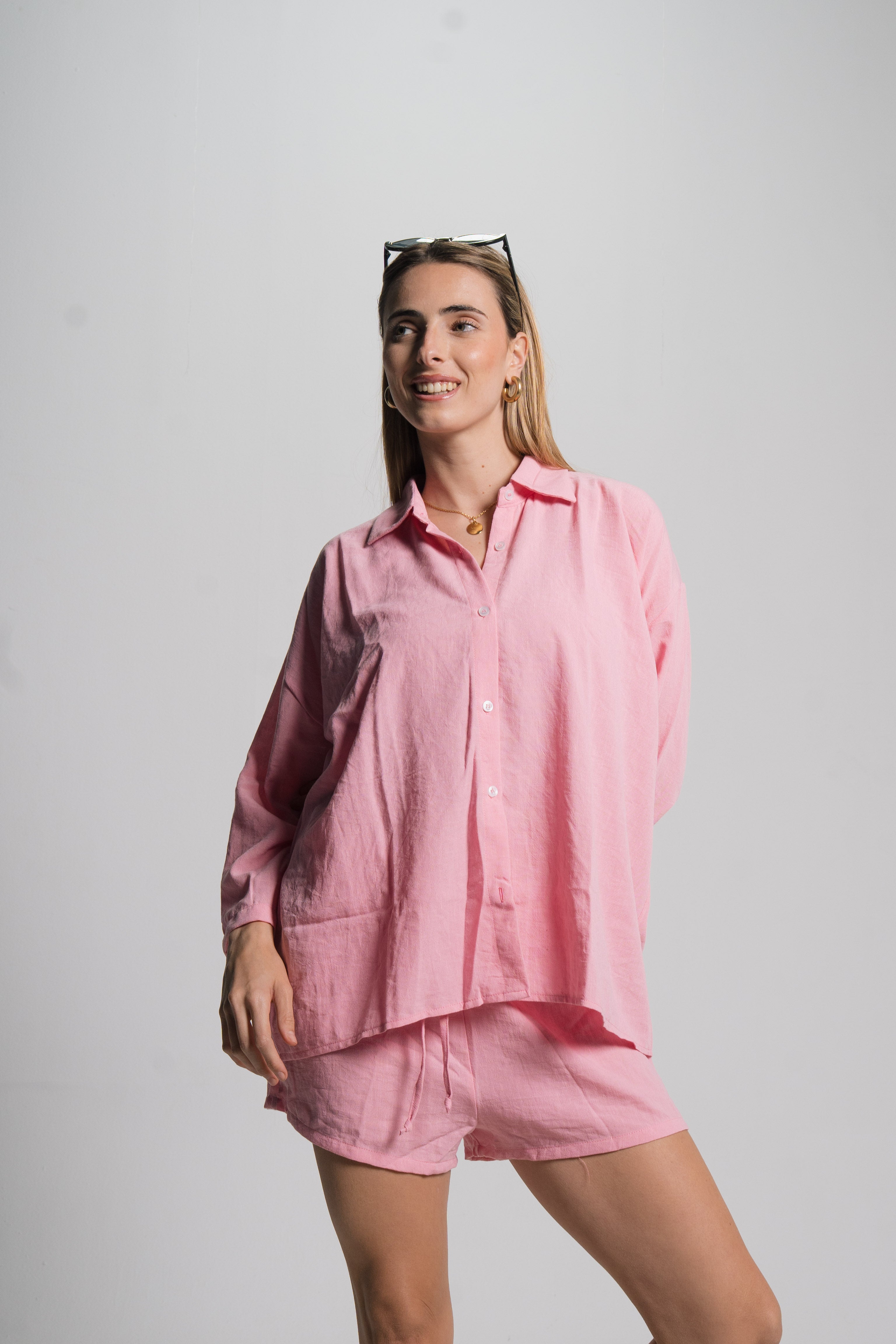 Linen Drawstring Shorts