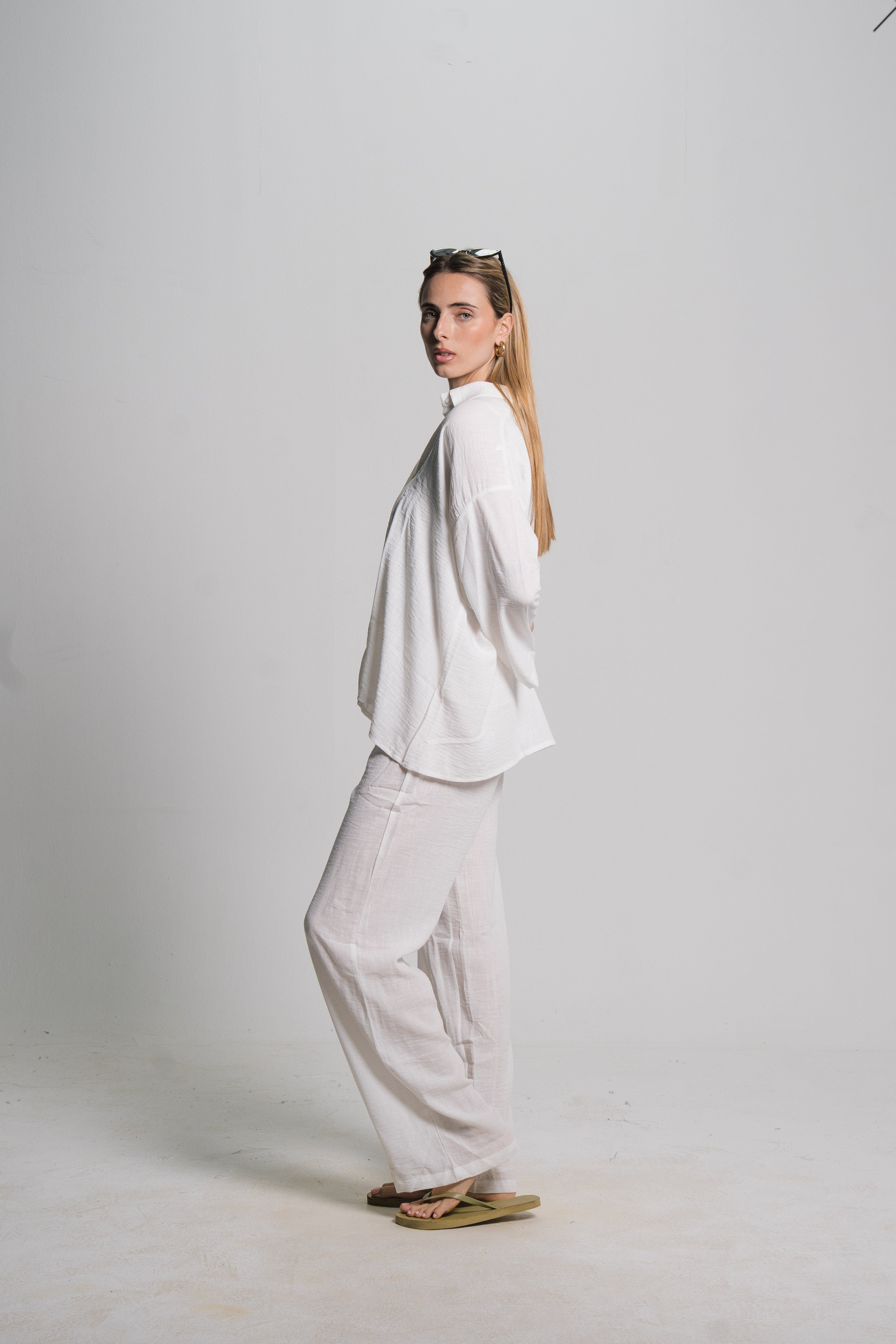 Linen Drawstring Pants