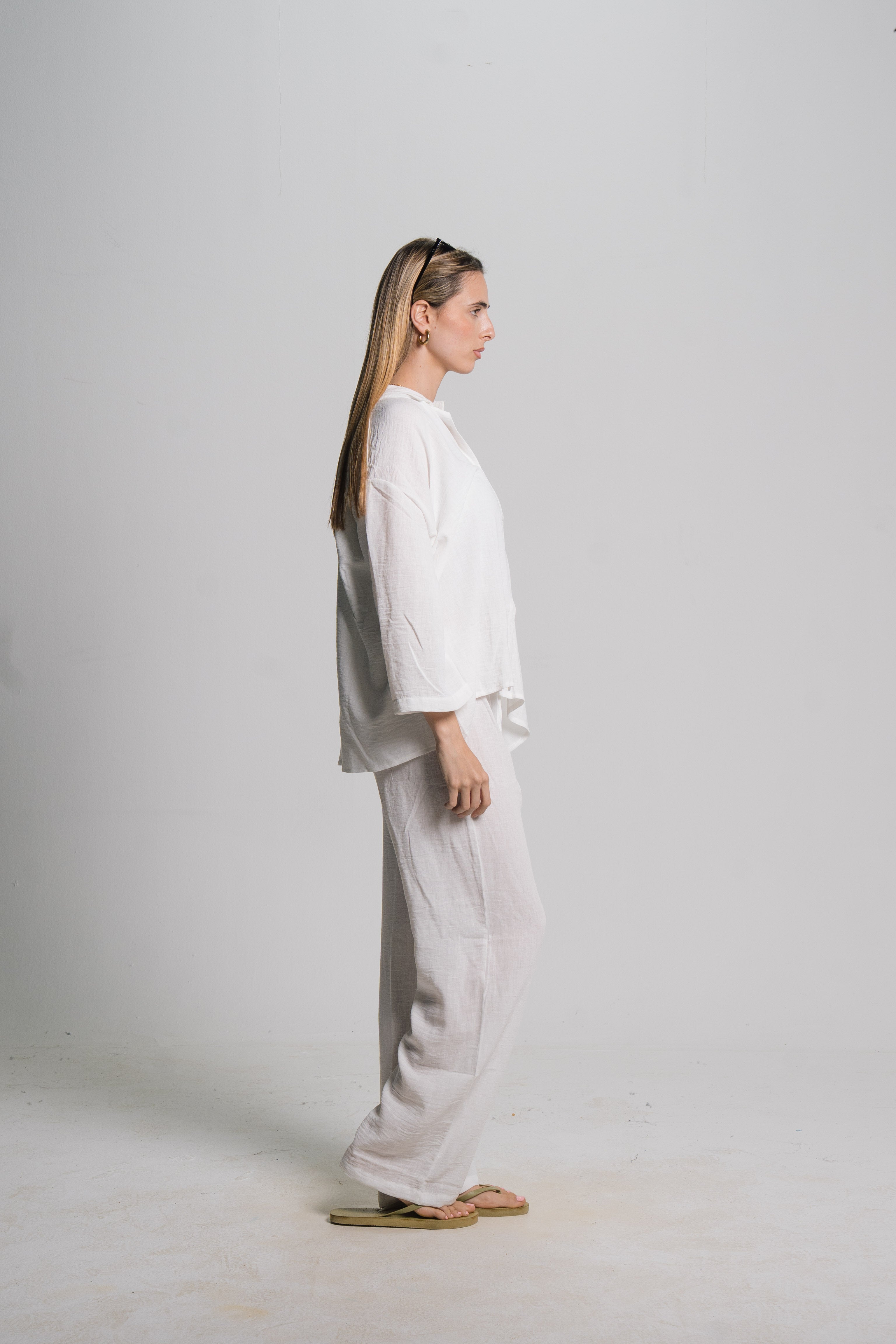 Linen Drawstring Pants