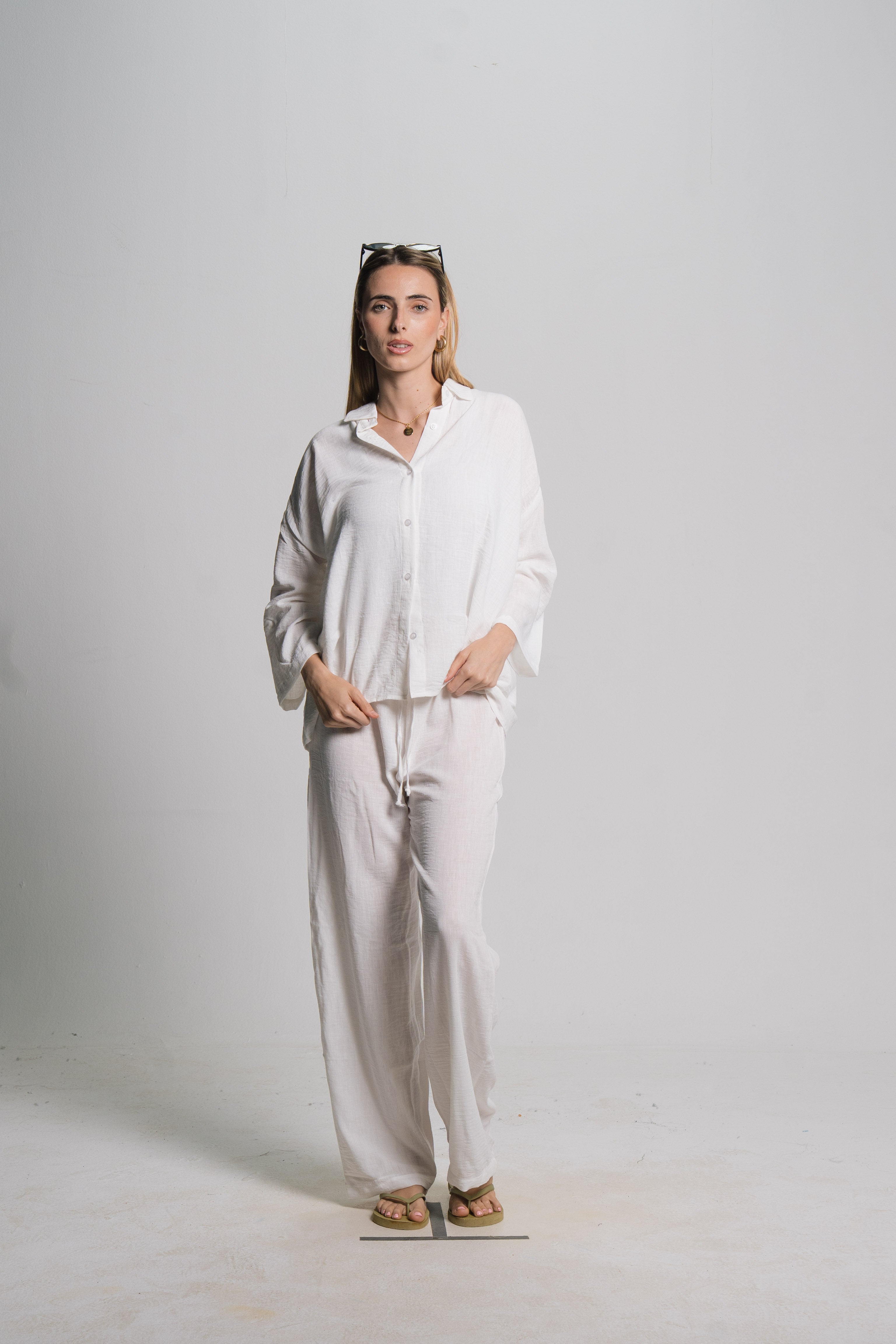 Linen Drawstring Pants