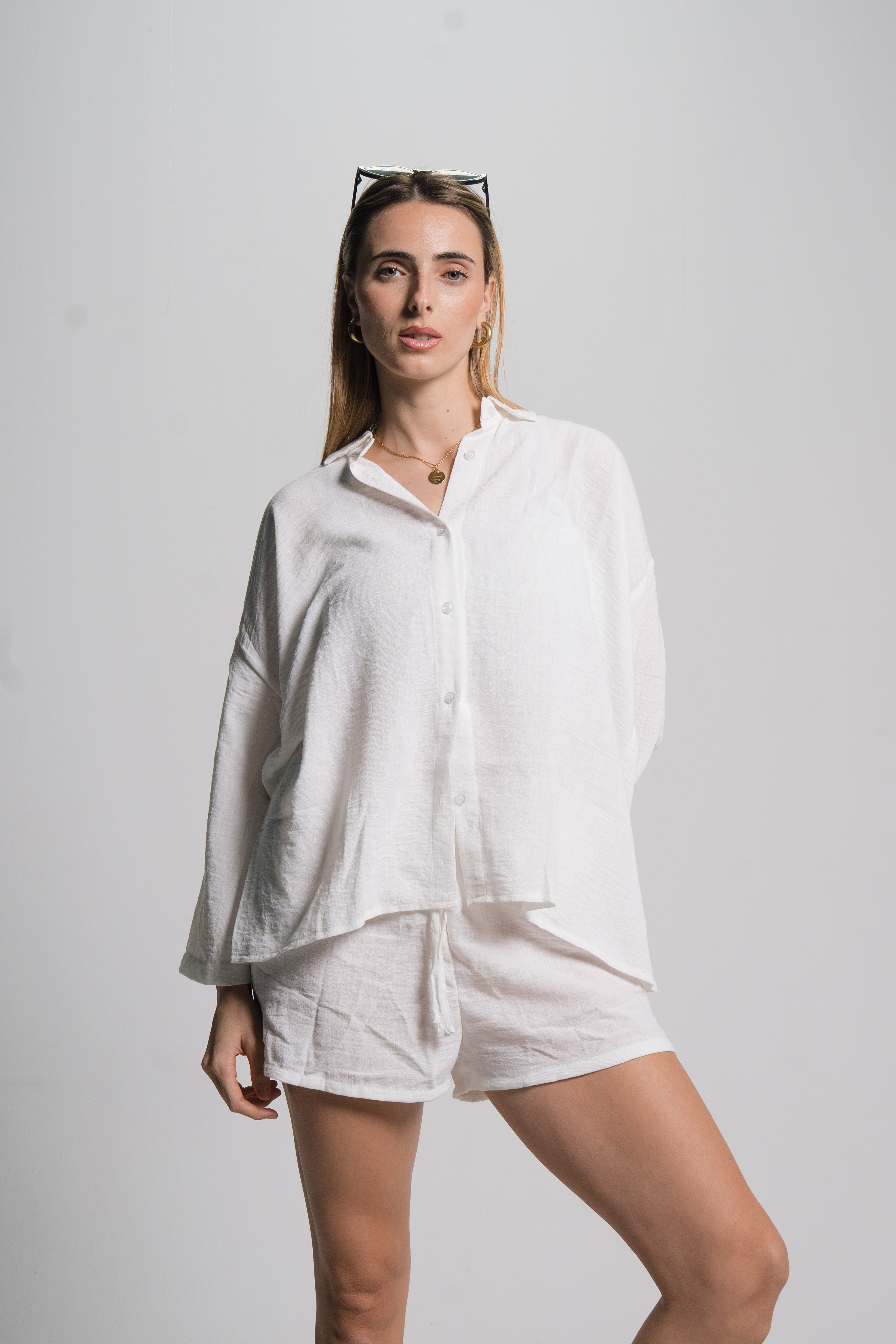 Linen Drawstring Shorts