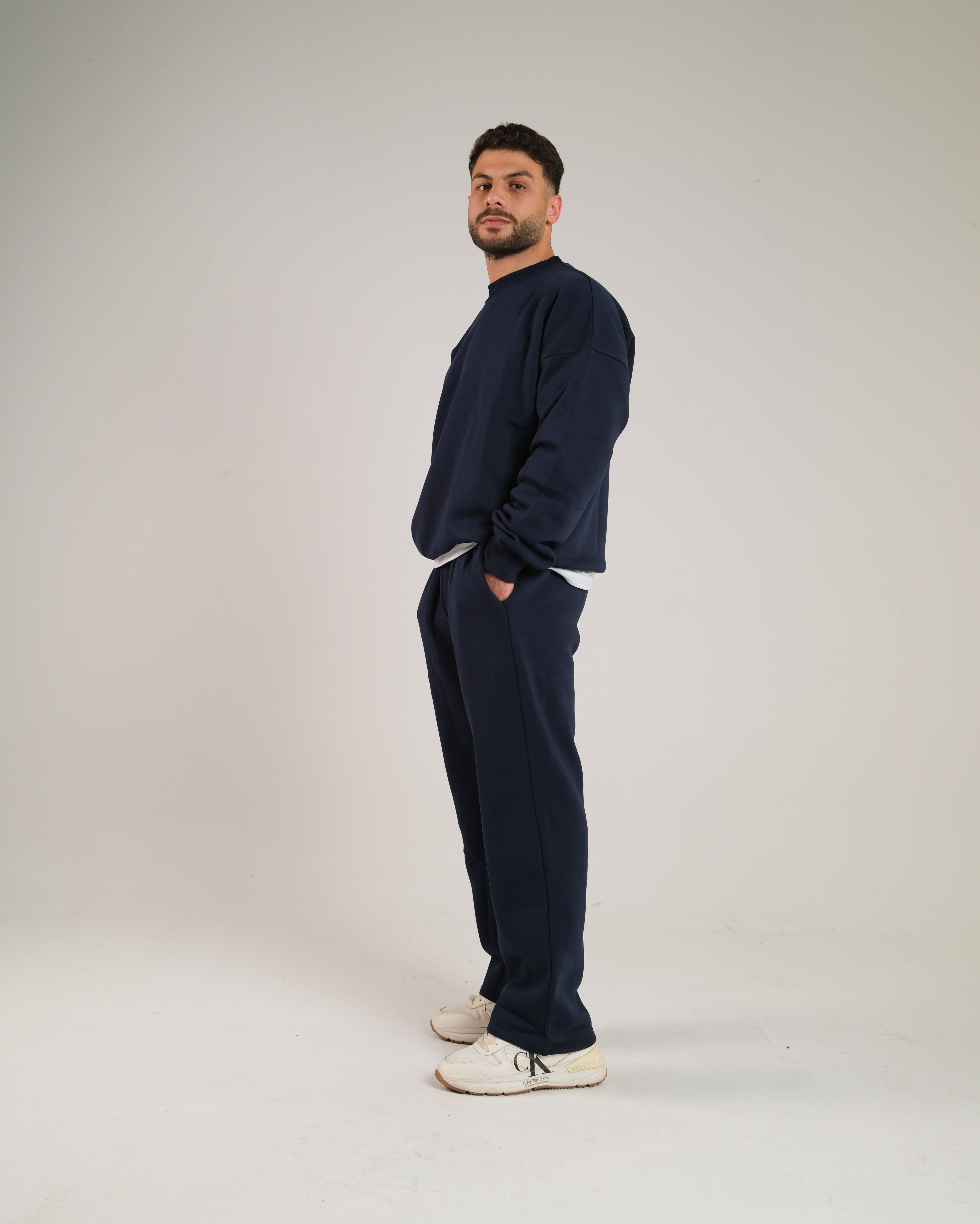 Men Oversized Crewneck