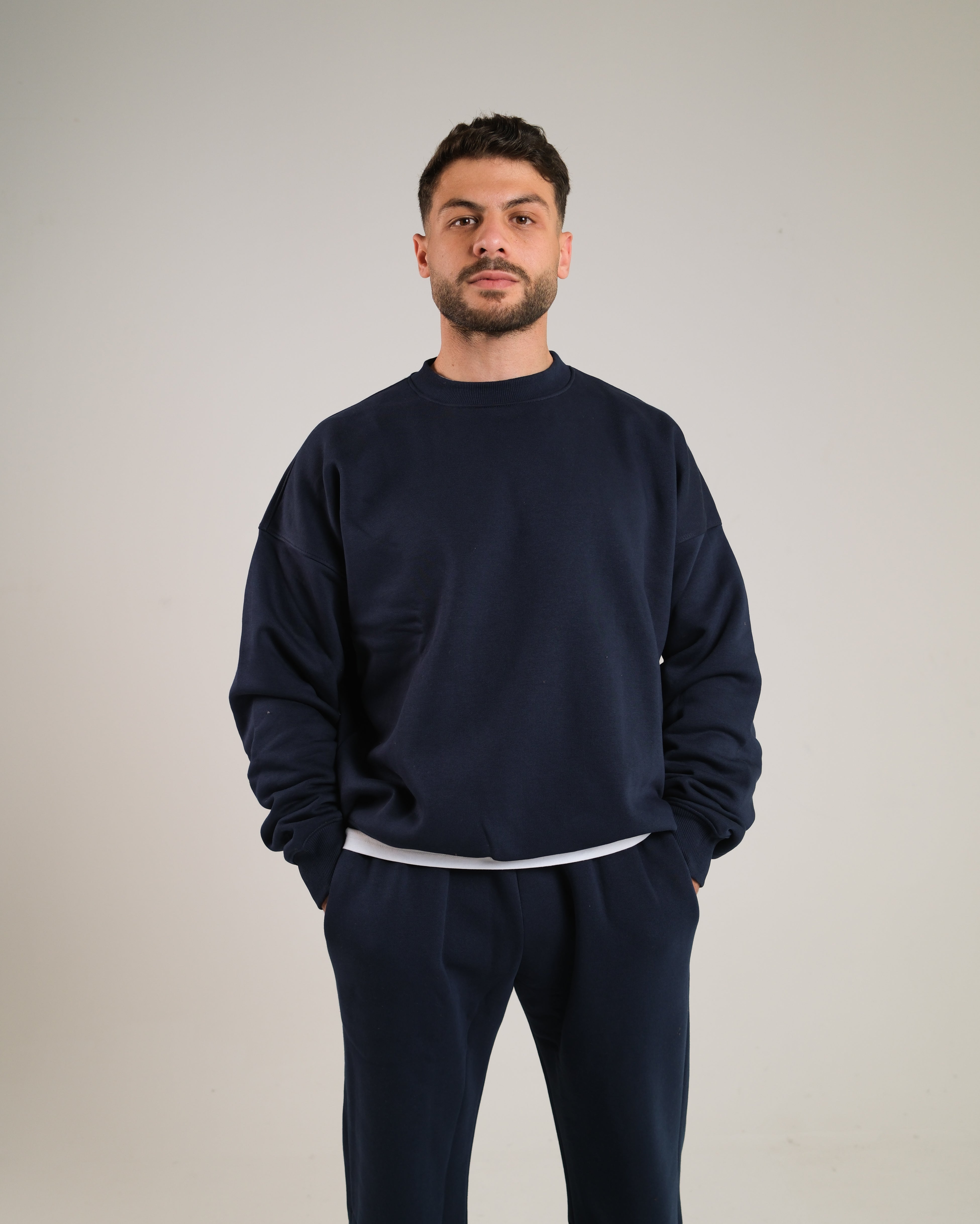 Men Oversized Crewneck