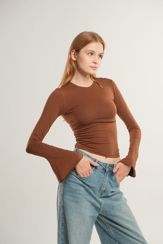 Espresso Flared Contour Top