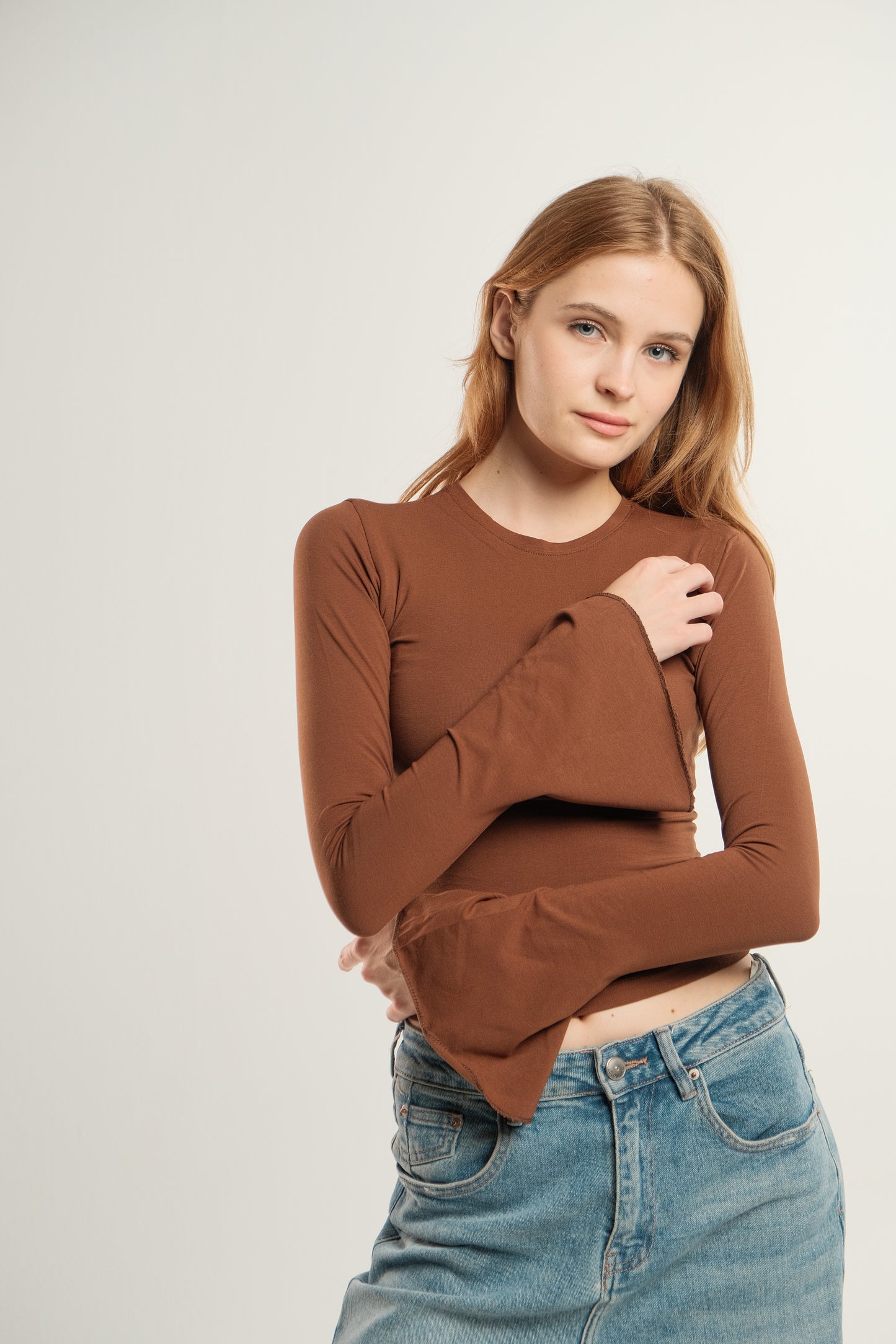 Espresso Flared Contour Top