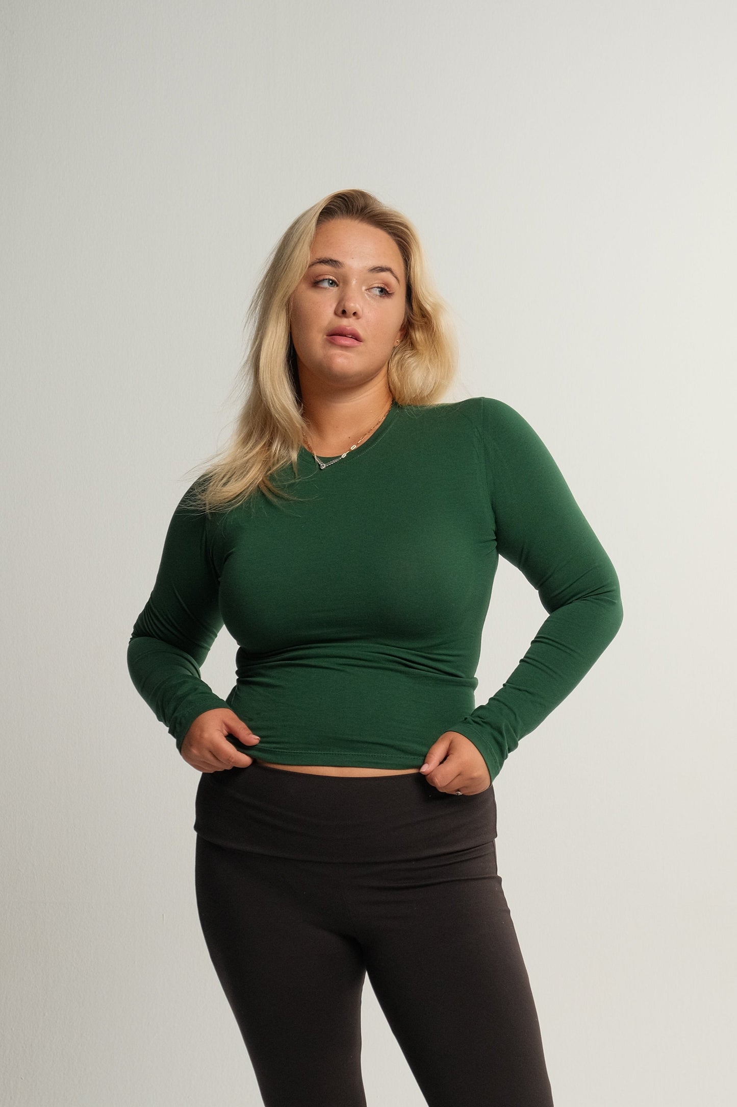 Emerald Long Sleeve Contour Top