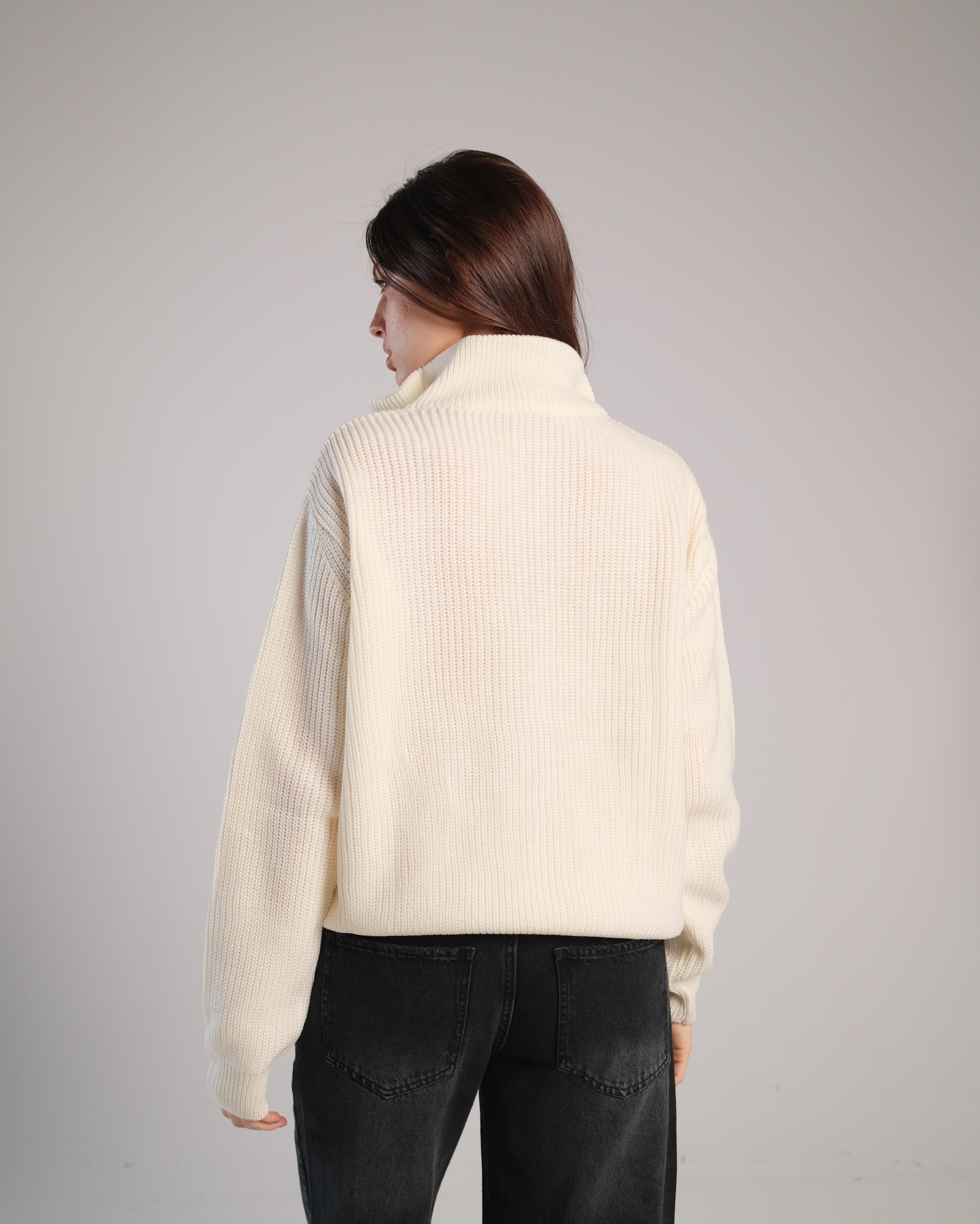 Quarter Zip Knit Sweater