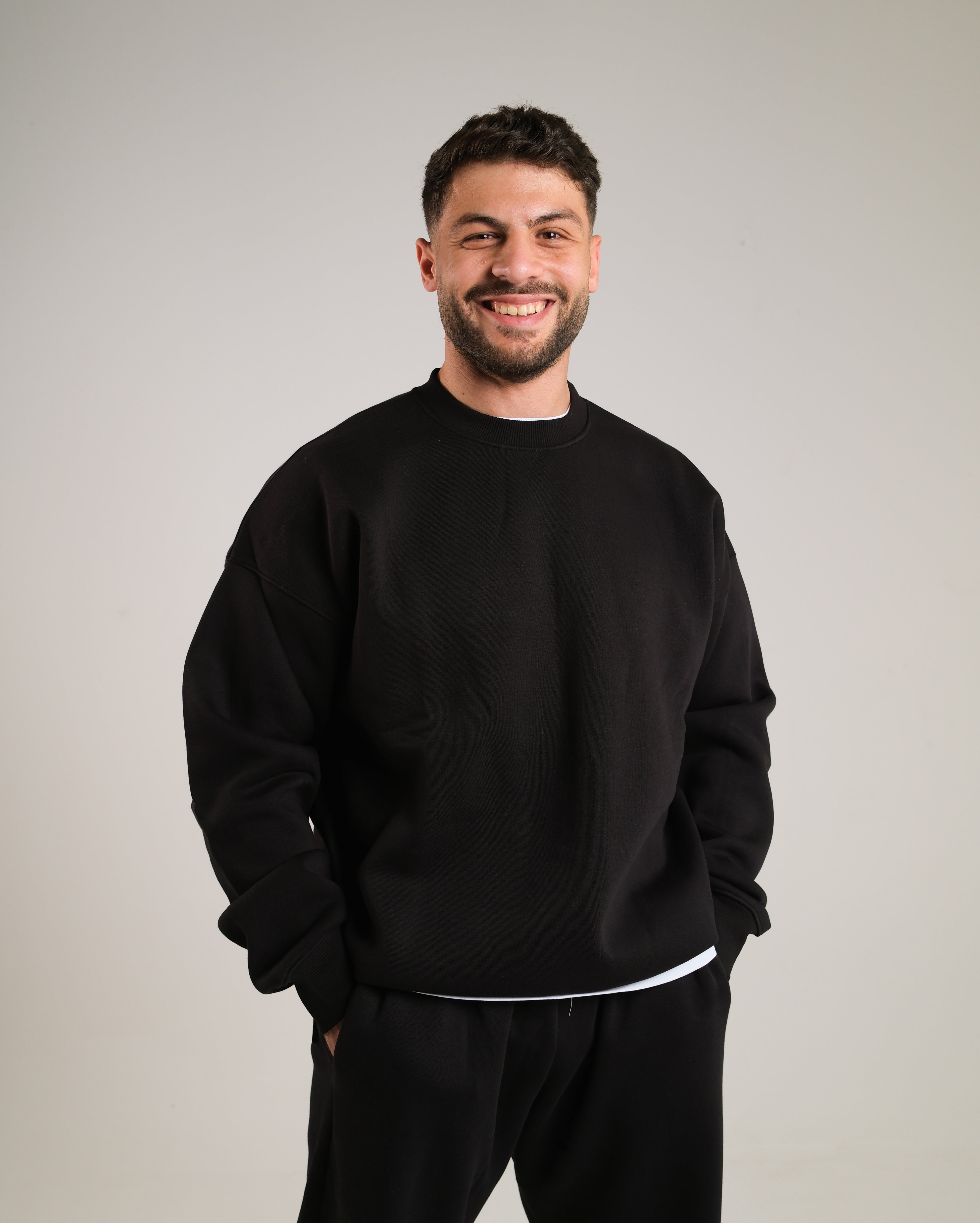 Men Oversized Crewneck