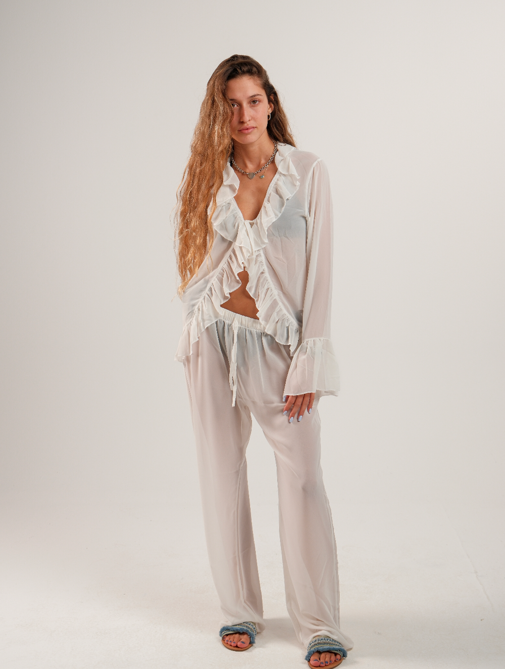 Flowy Chiffon Pants