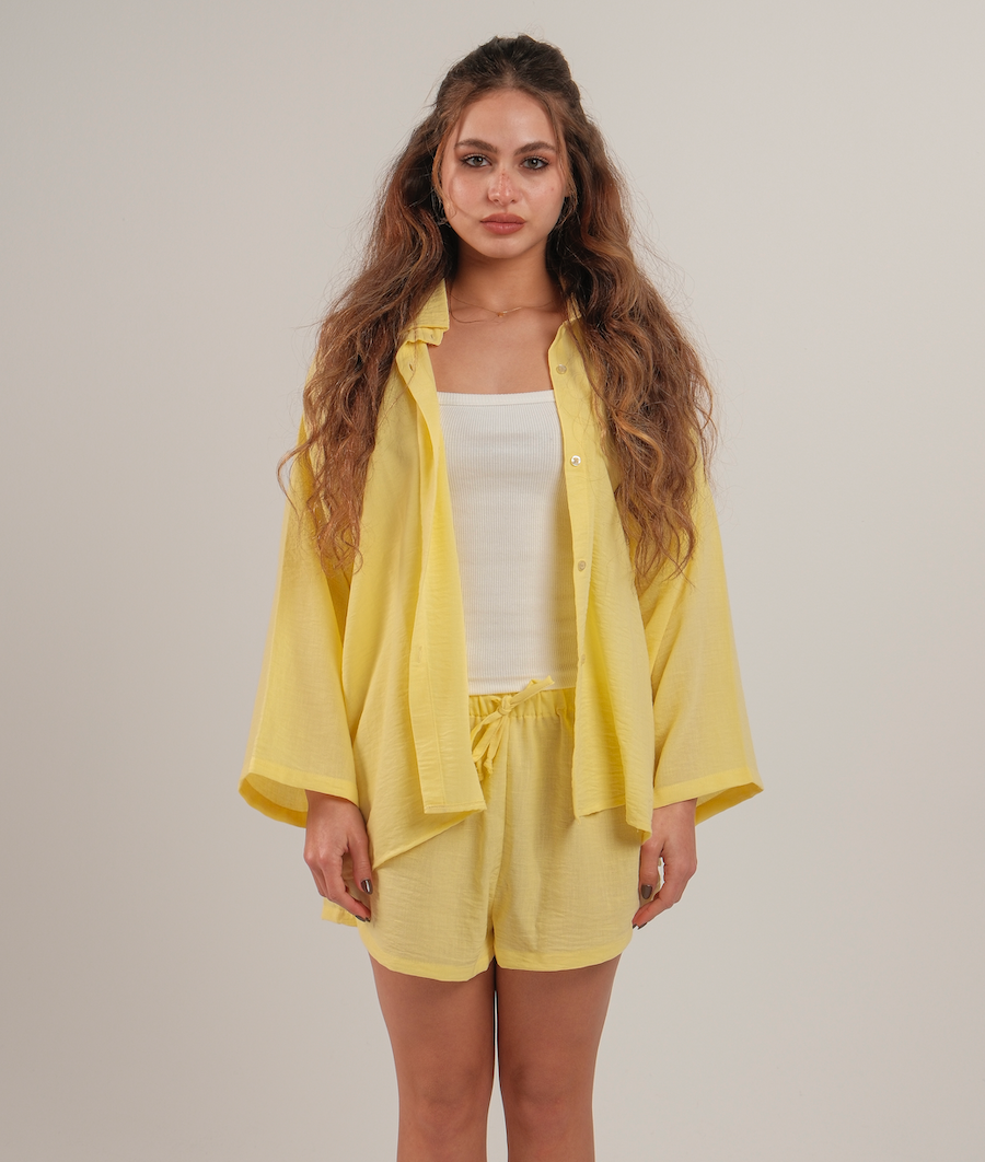 Linen Drawstring Shorts