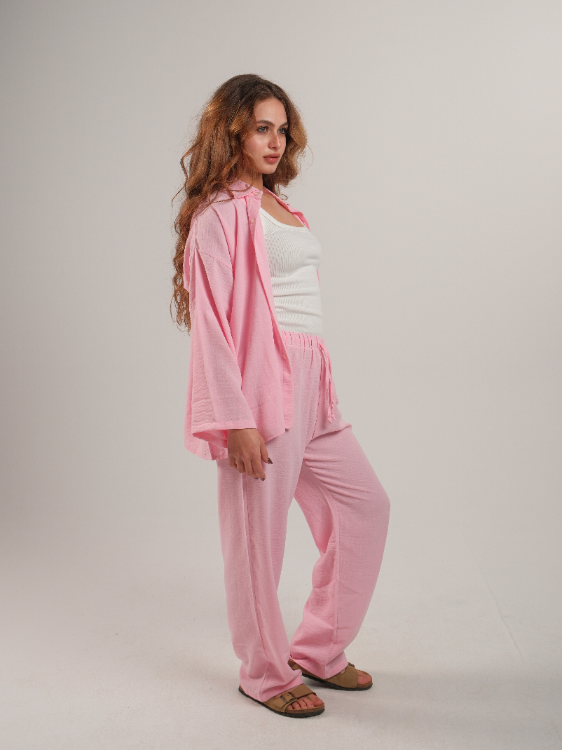 Linen Drawstring Pants