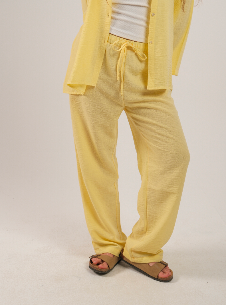 Linen Drawstring Pants