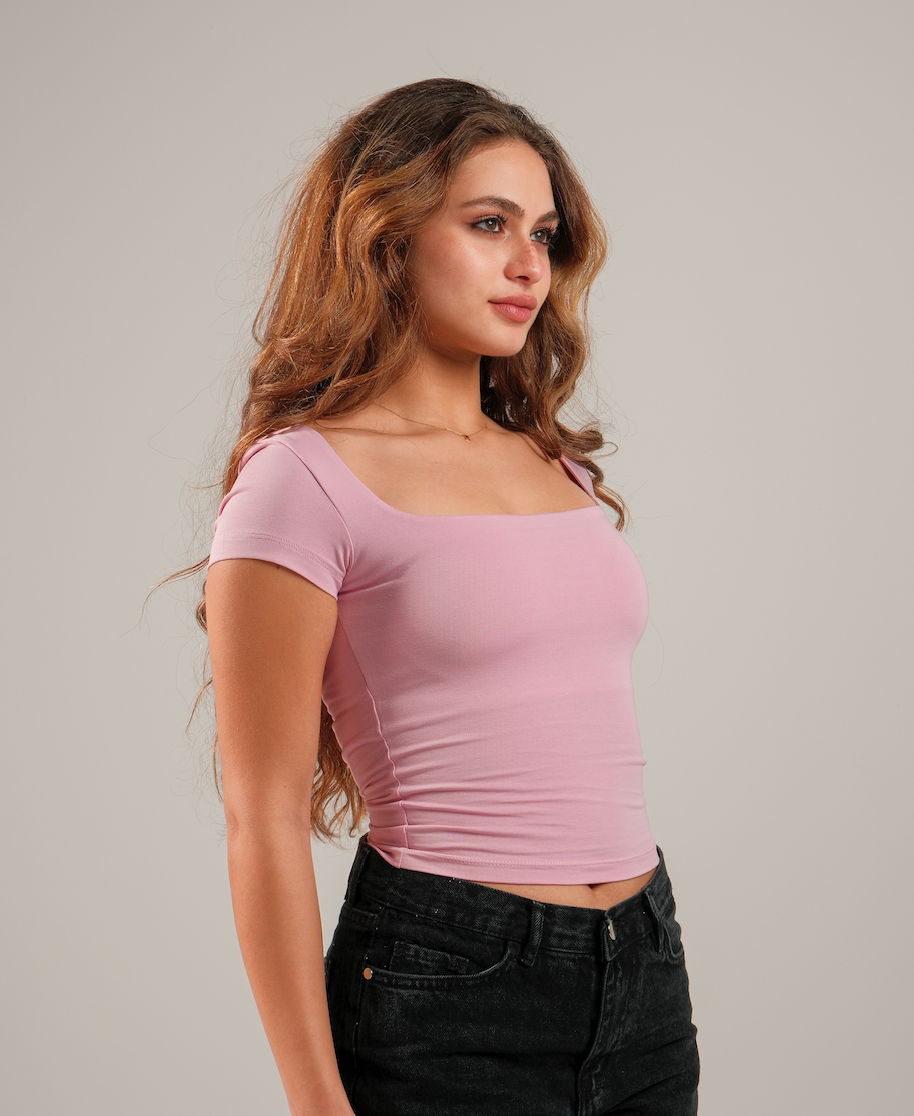 Square Neck Contour Top