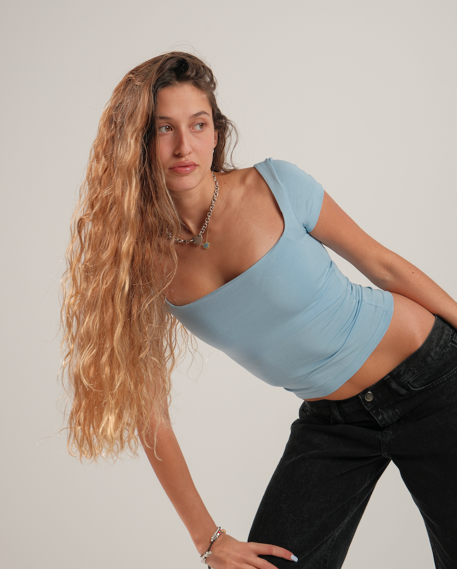 Square Neck Contour Top