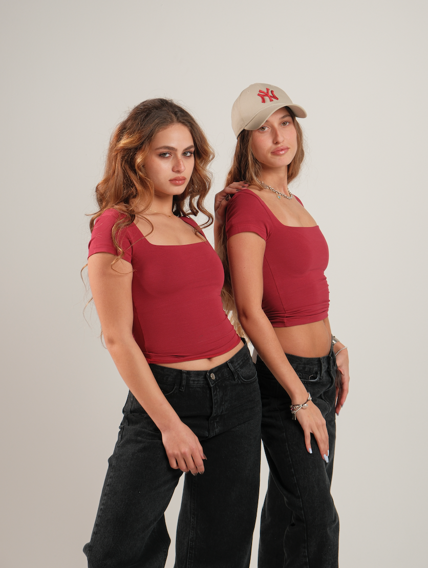 Square Neck Contour Top