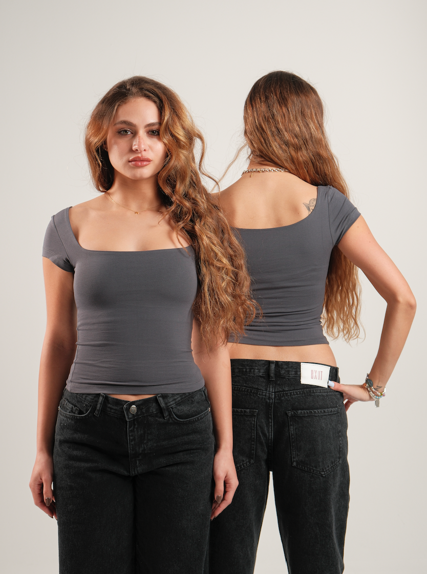 Square Neck Contour Top