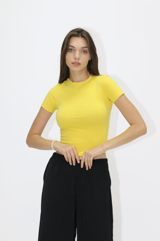 Yellow Contour Top